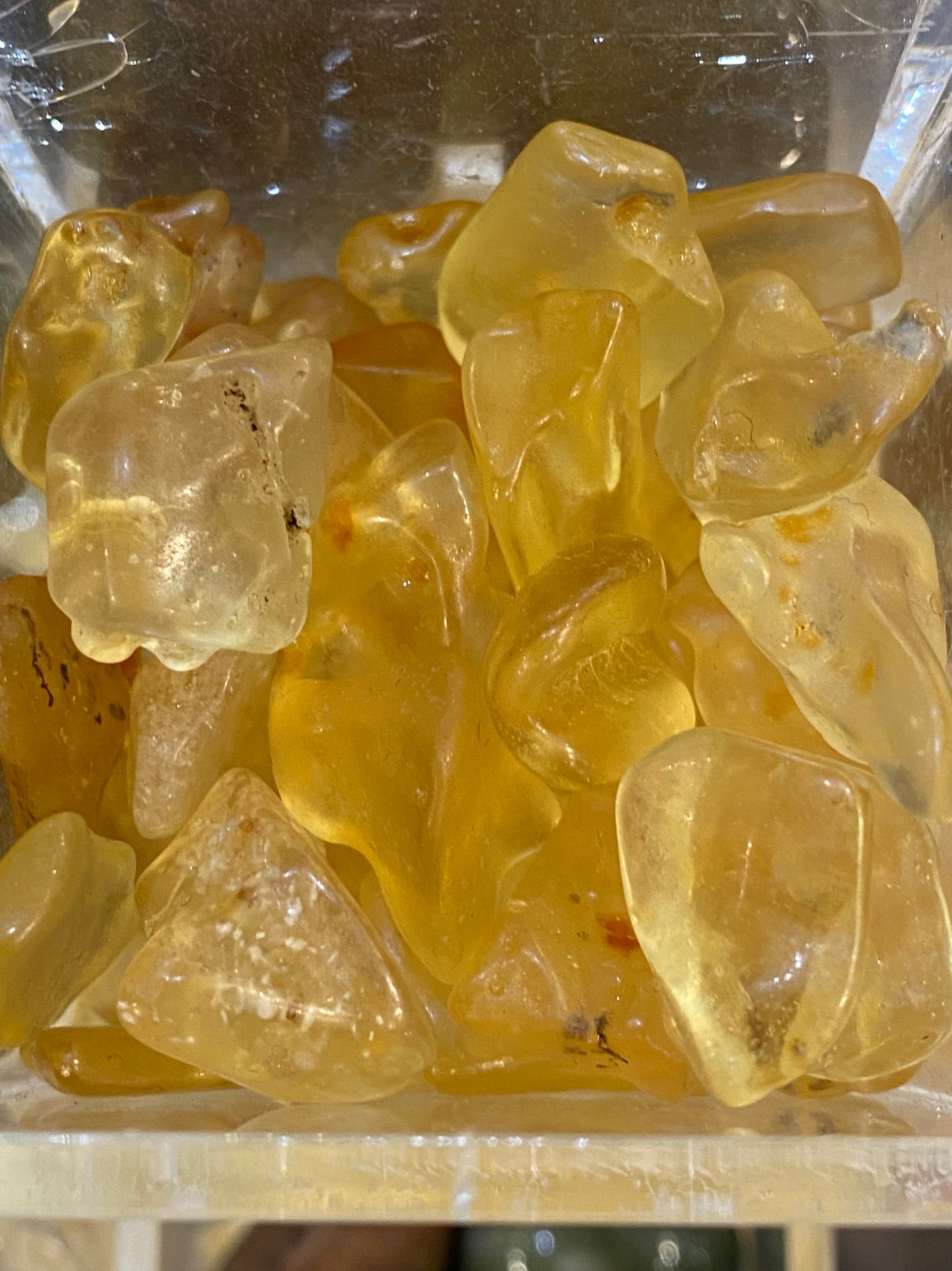 Golden Yellow Citrine Nugget Tumbled Stone 1pc
