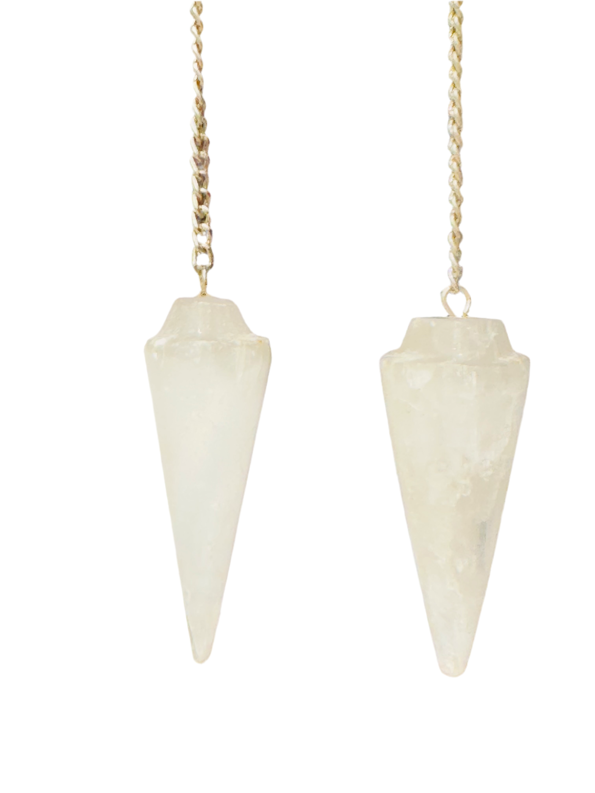 Seven Chakra Selenite Pendulum