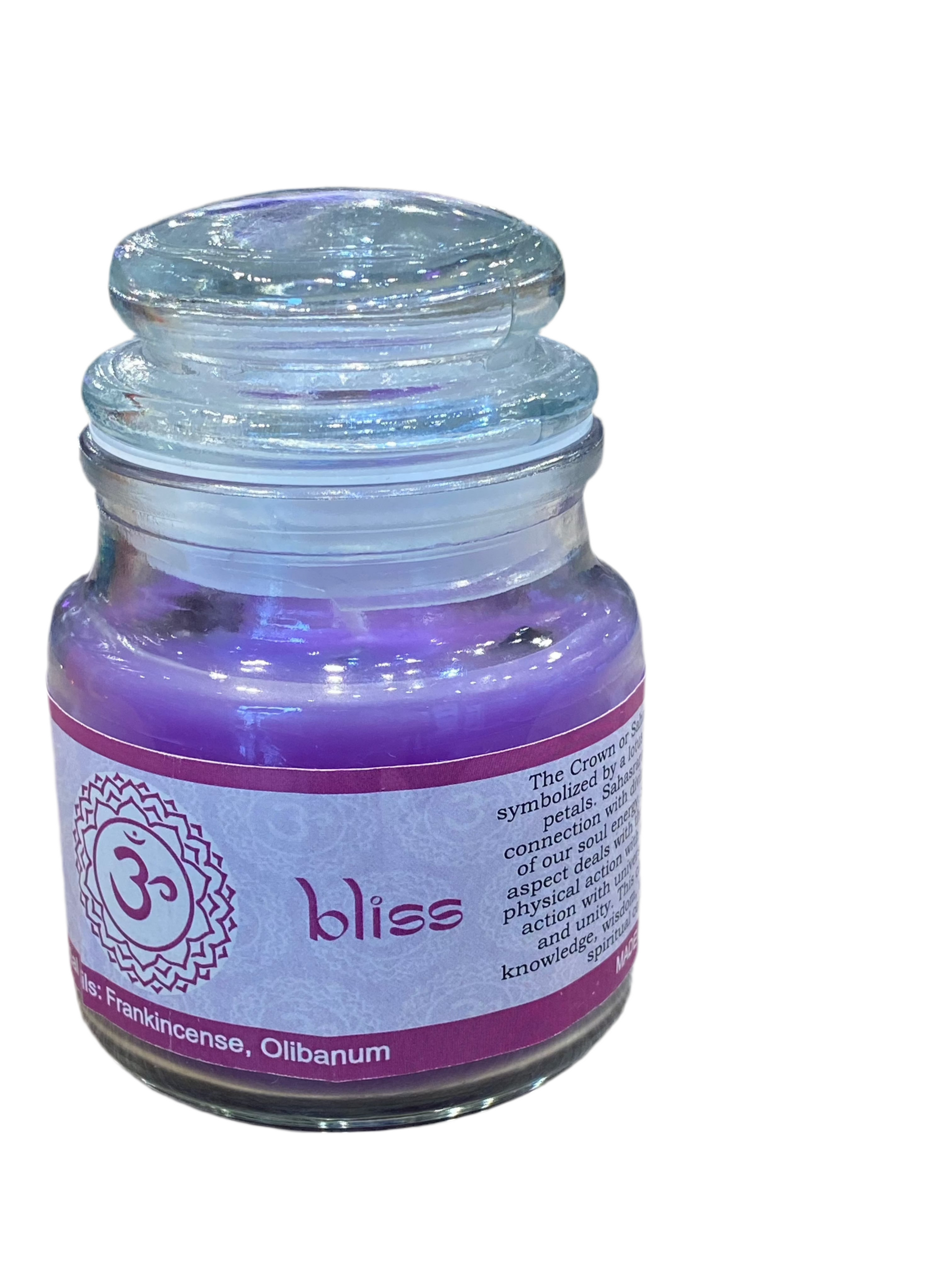 Vrinda 7 Chakra Jar Candle Purple