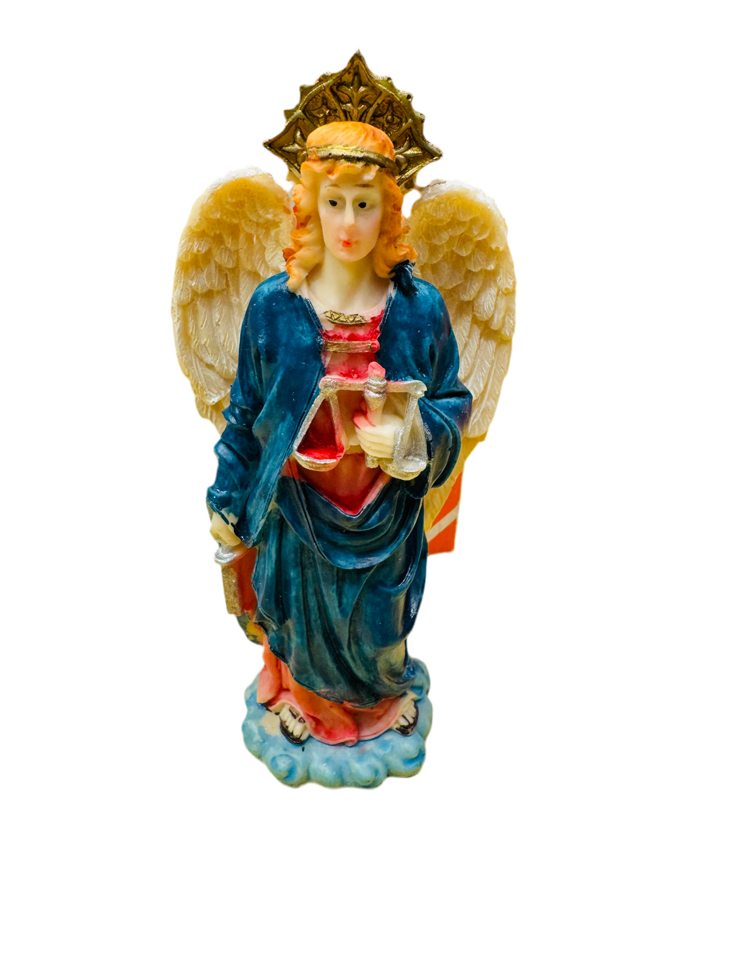 Saint Uriel Statue Archangel Uriel Holy Figurine Religious Decoration Statue 5”