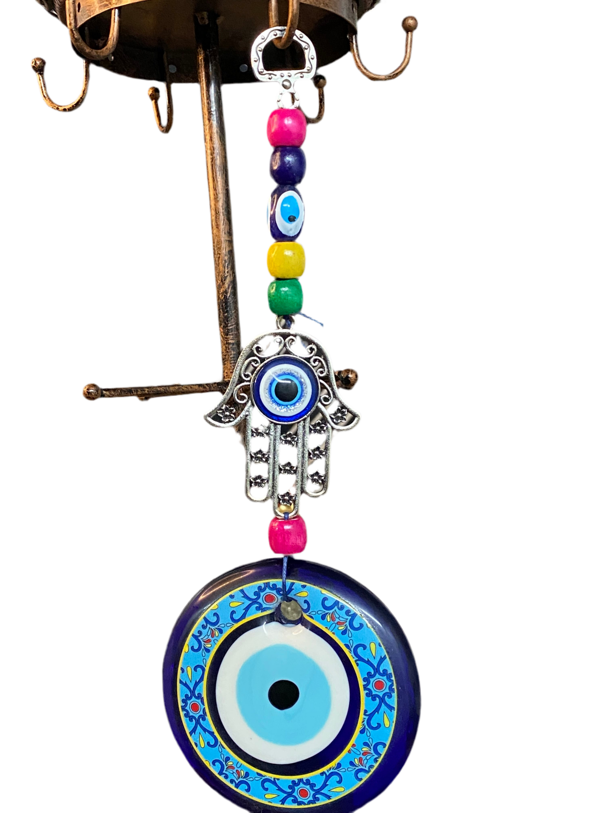 Hamsa with Large Evil Eye Medallion