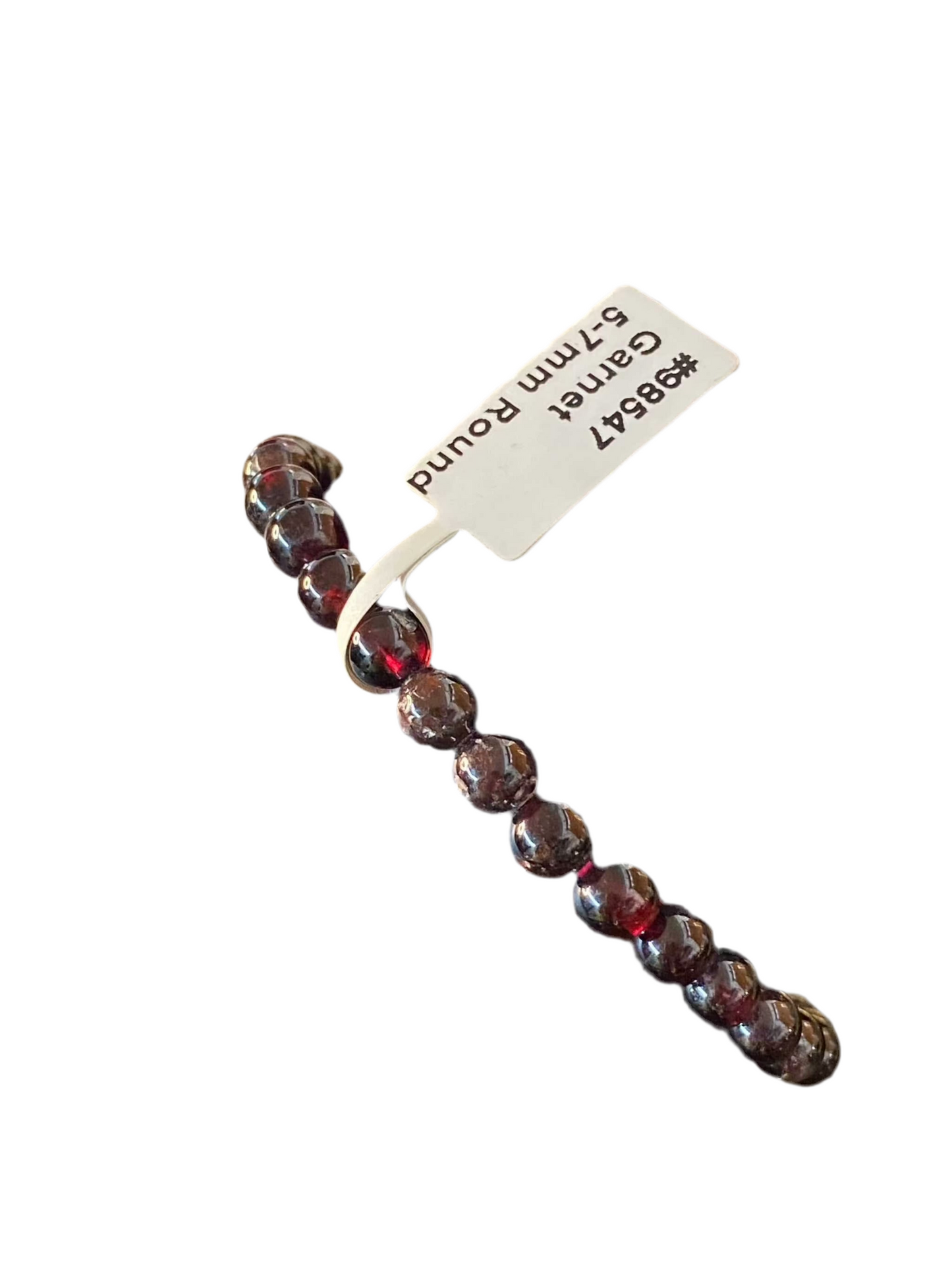 Garnet Beaded String Bracelet