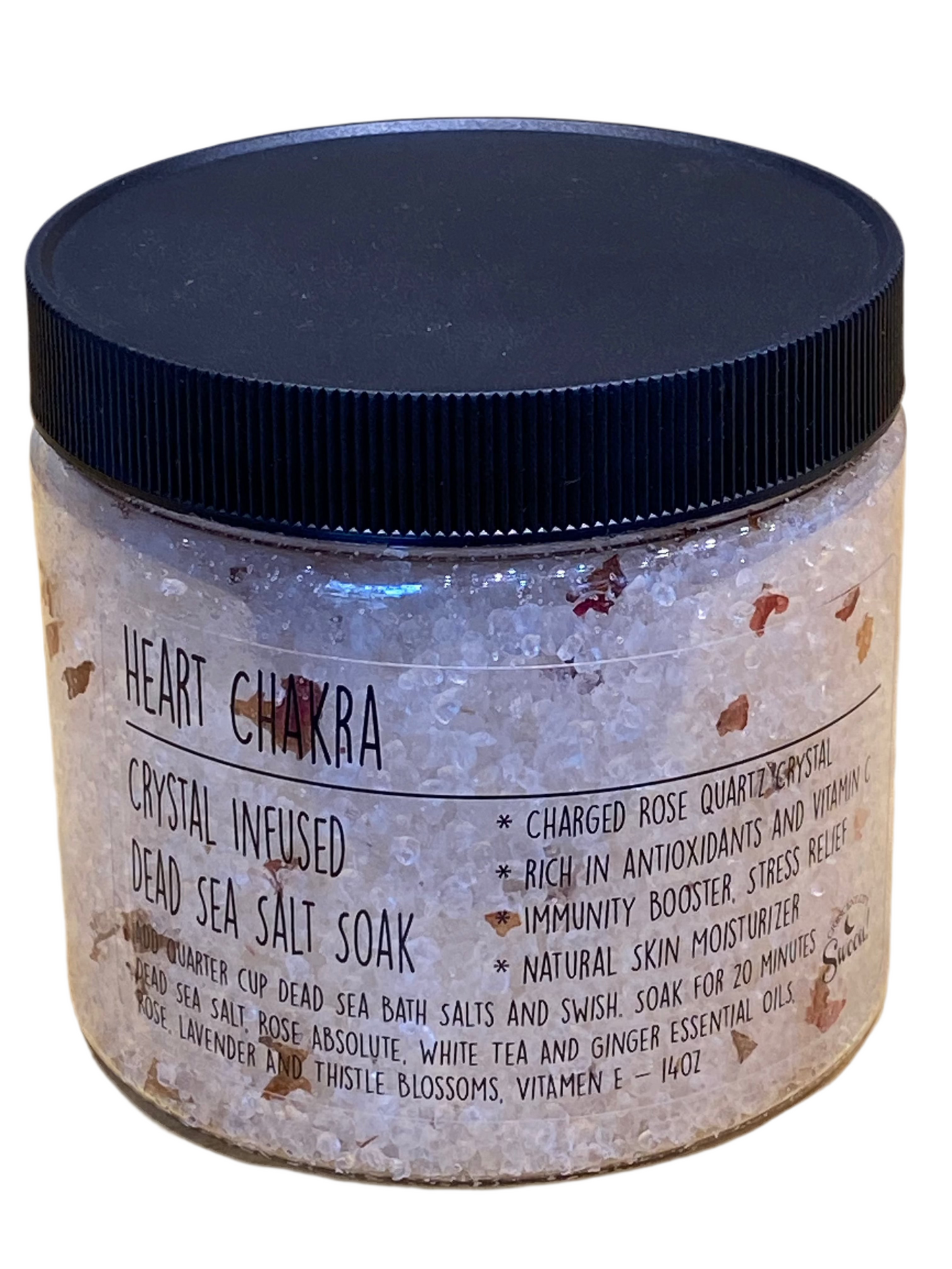 Heart Chakra Rose Quartz Dead Sea Bath Salts