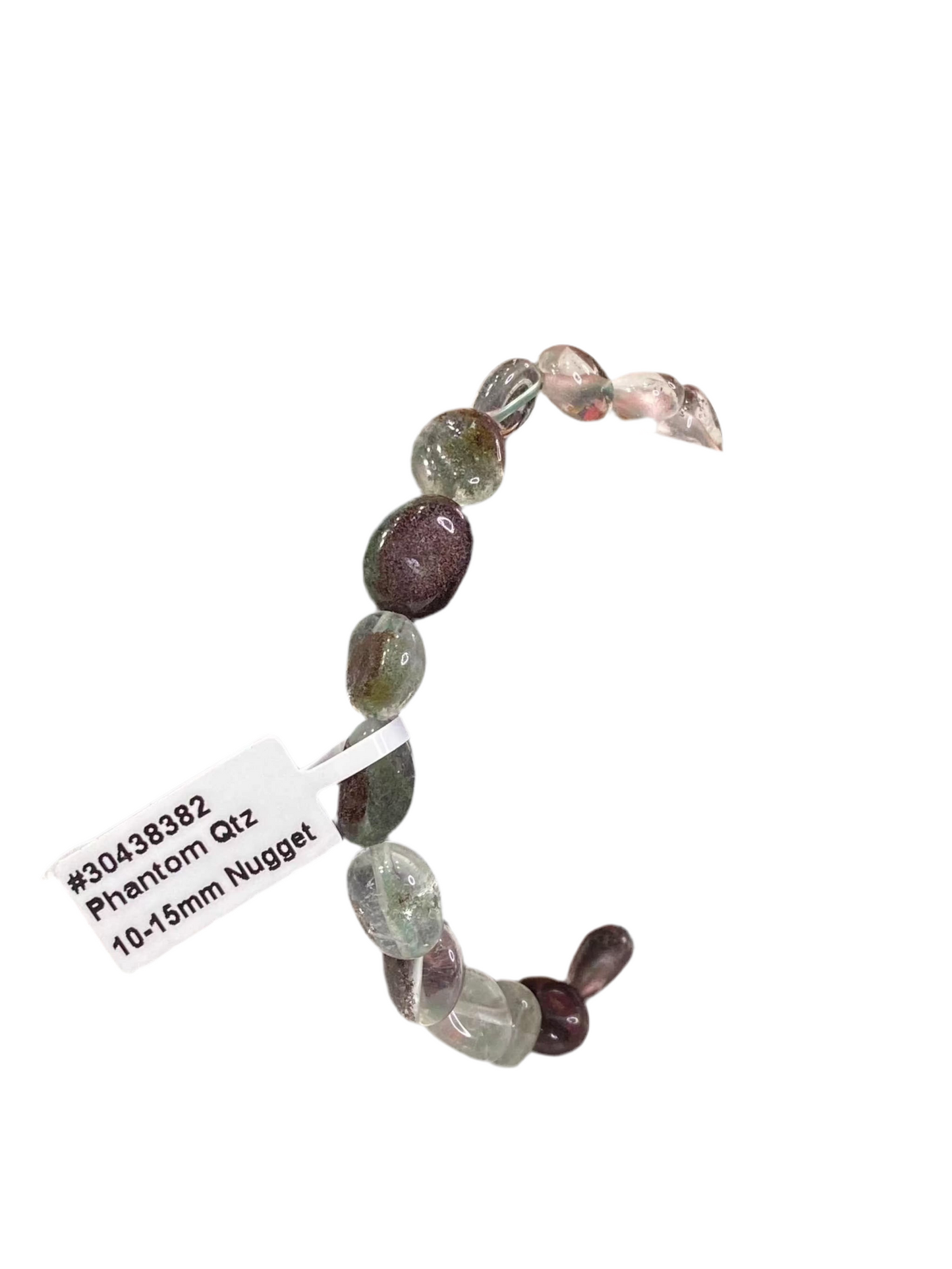 Phantom Quartz Nugget String Bracelet – Enhance energy and awareness with handcrafted nuggets.