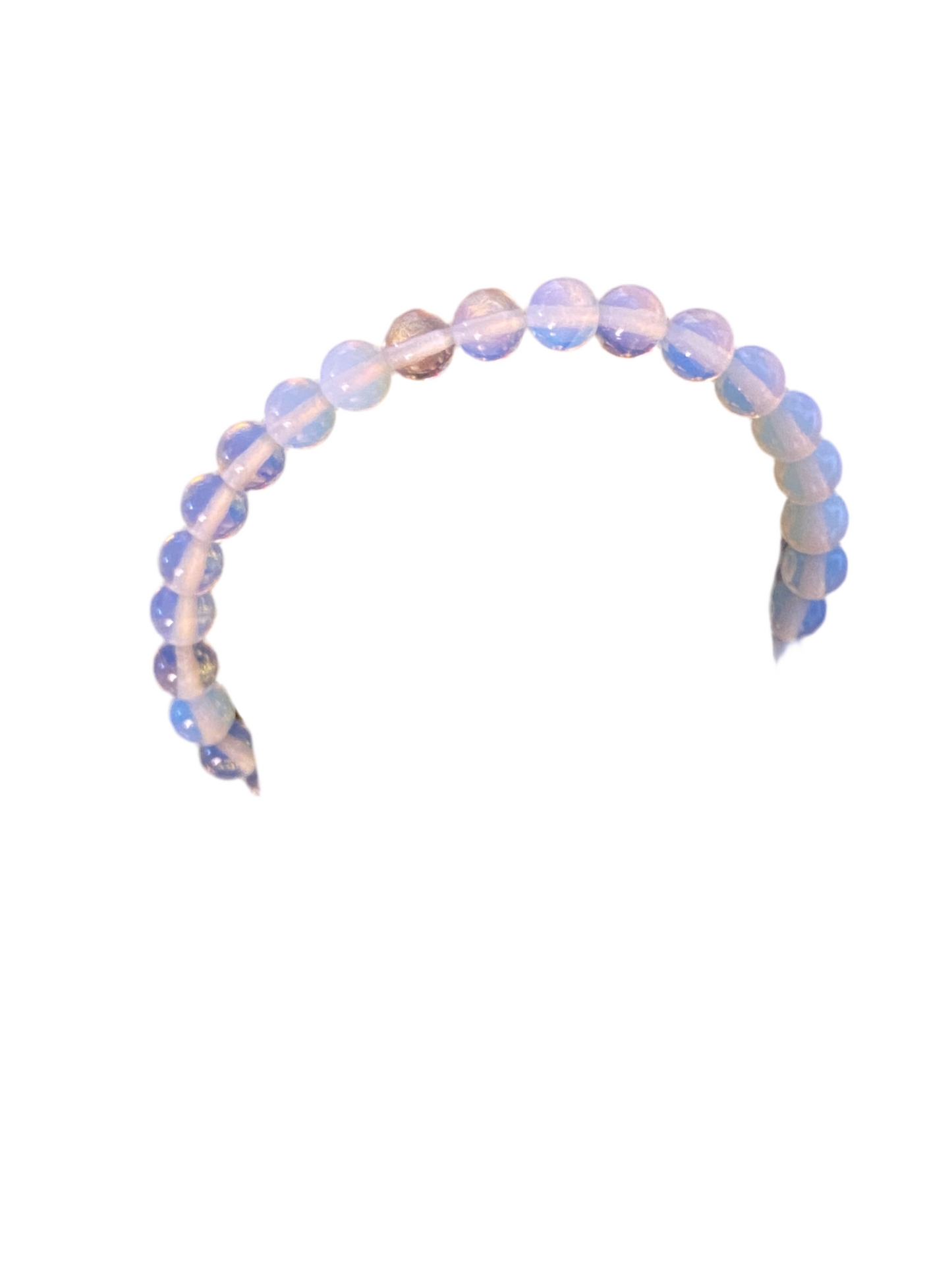 Opalite Beaded String Bracelet 6mm