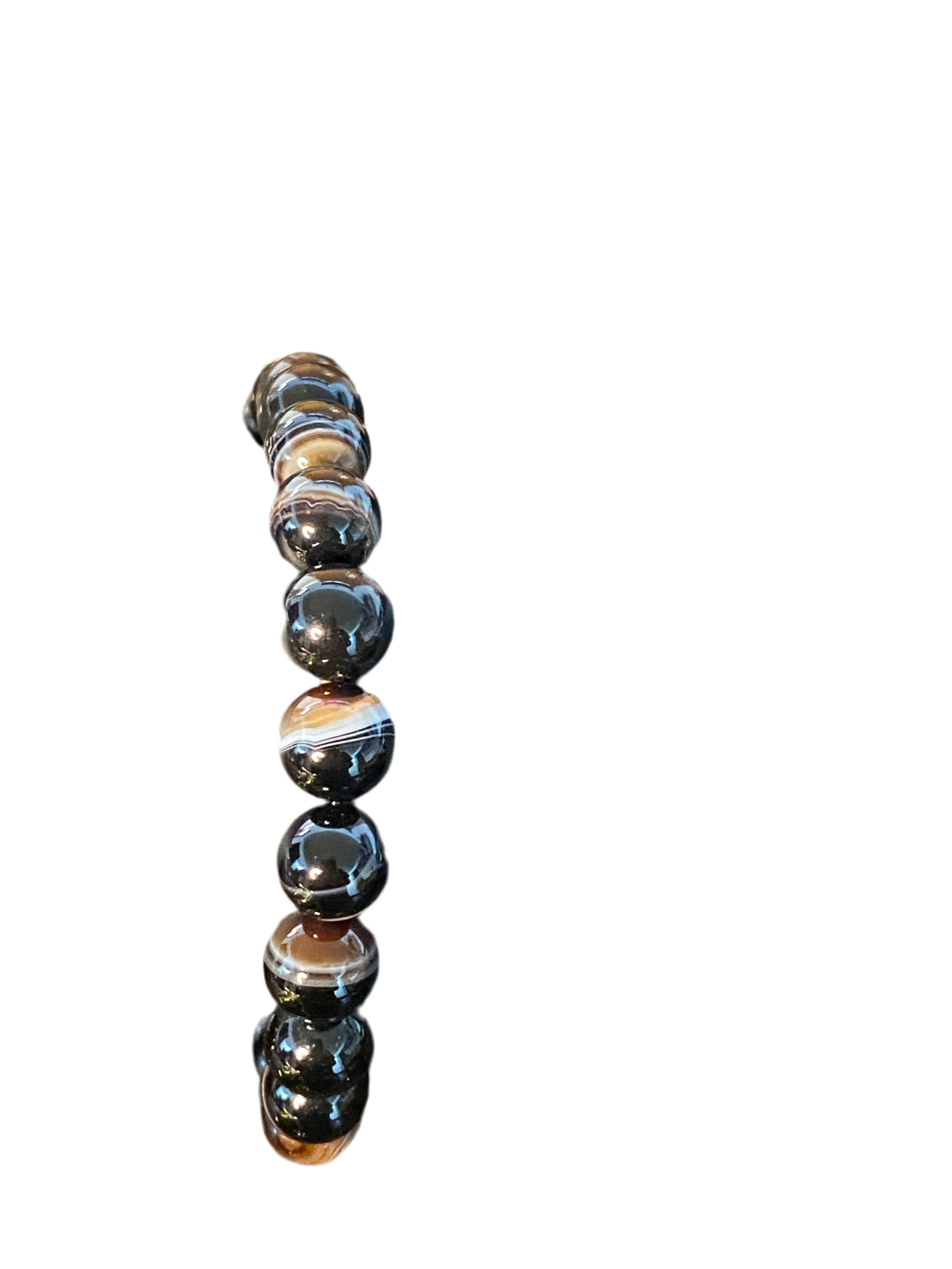 Black Sulemani Beaded String Bracelet