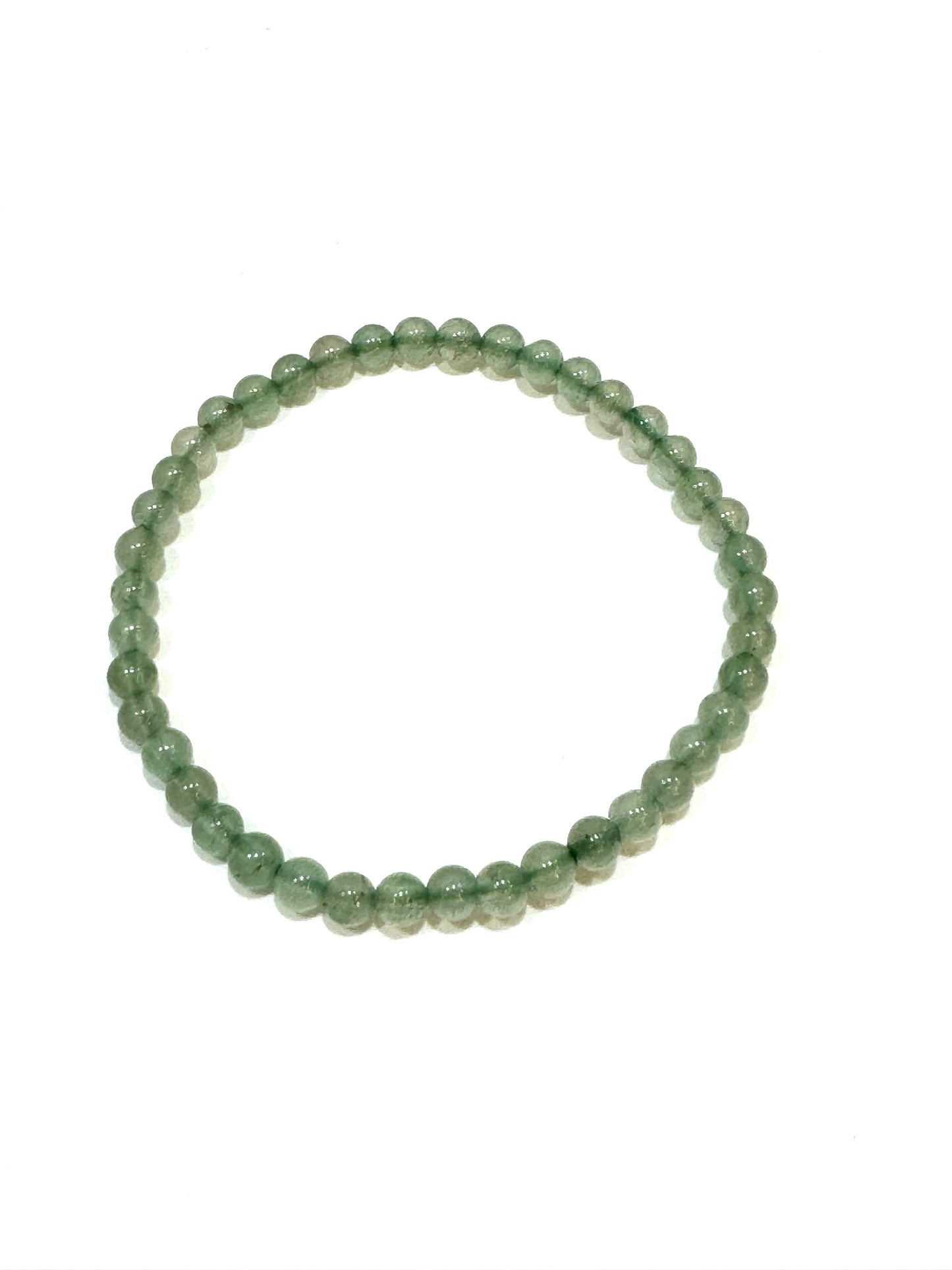 Green Aventurine Beaded Gemstone Bracelet 4mm