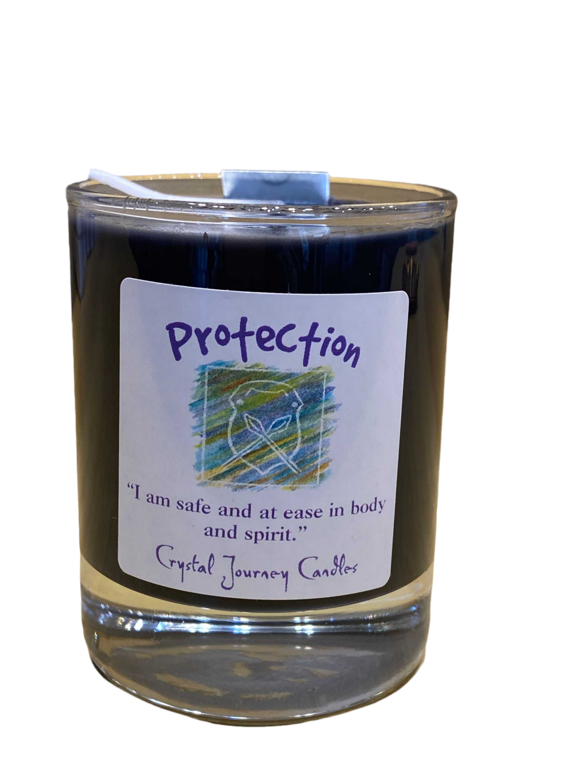 Crystal Journey Filled Glass Votives Protection