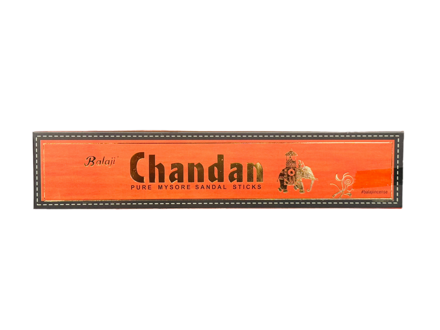 Balaji Chandon Incense Sticks packaging featuring Pure Mysore Sandal Sticks branding.