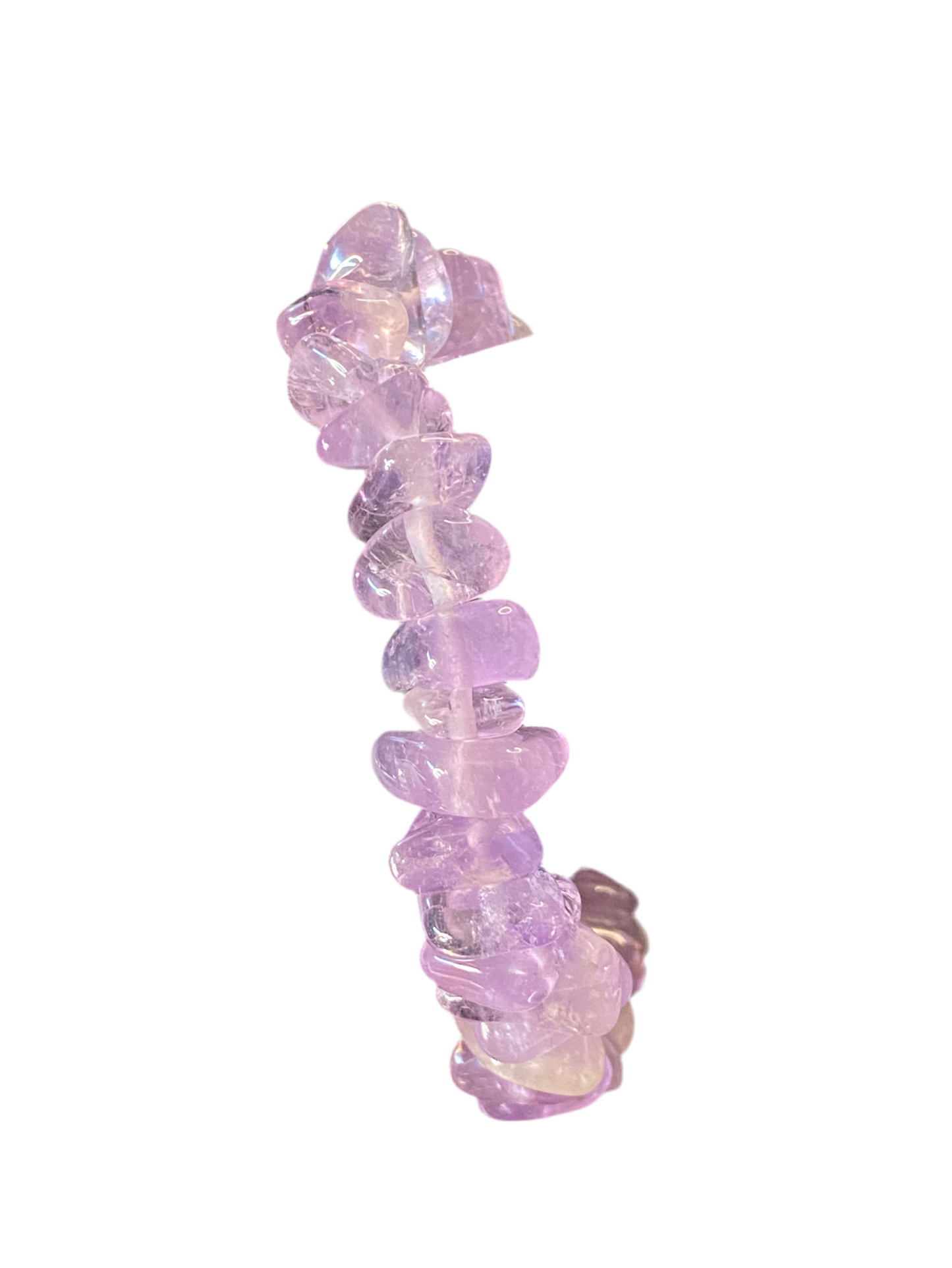 Amethyst Chip Tumbled String Bracelet