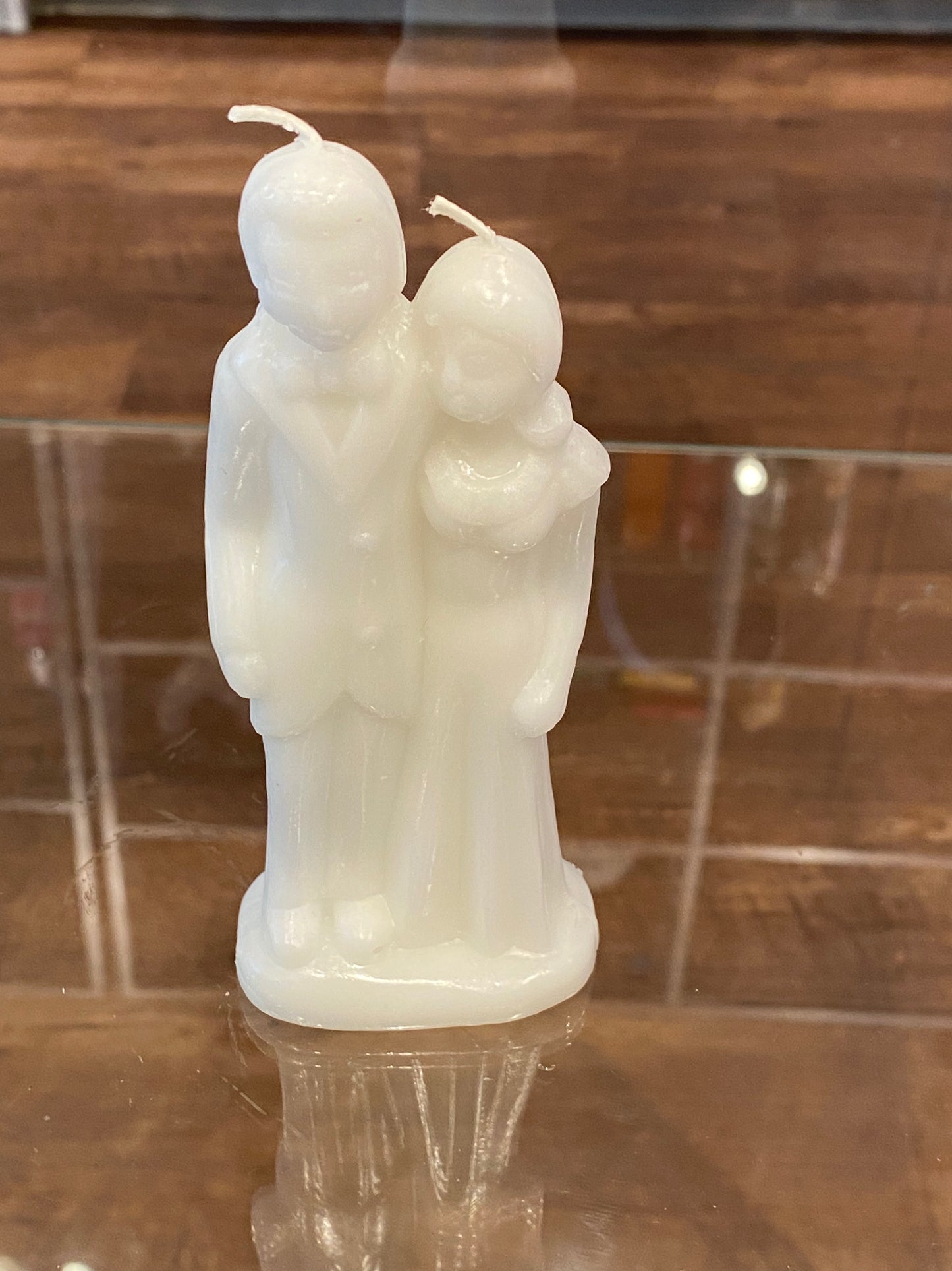 Decorative Ritual Wedding Couple Candle White