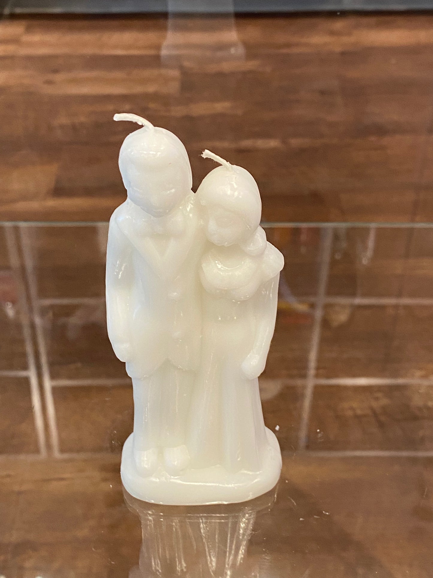 Decorative Ritual Wedding Couple Candle White