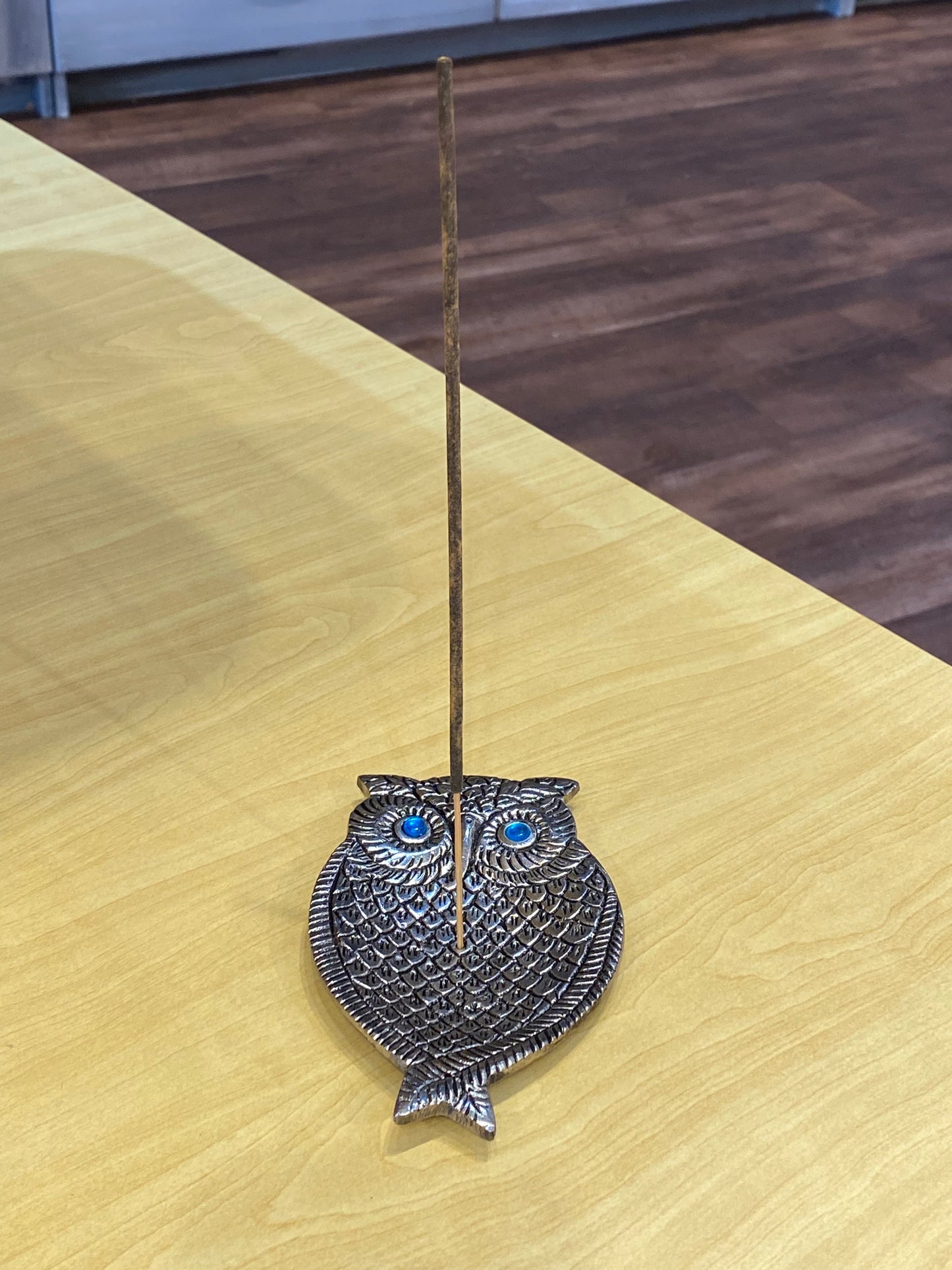 Silver Owl Aluminum Incense Burner