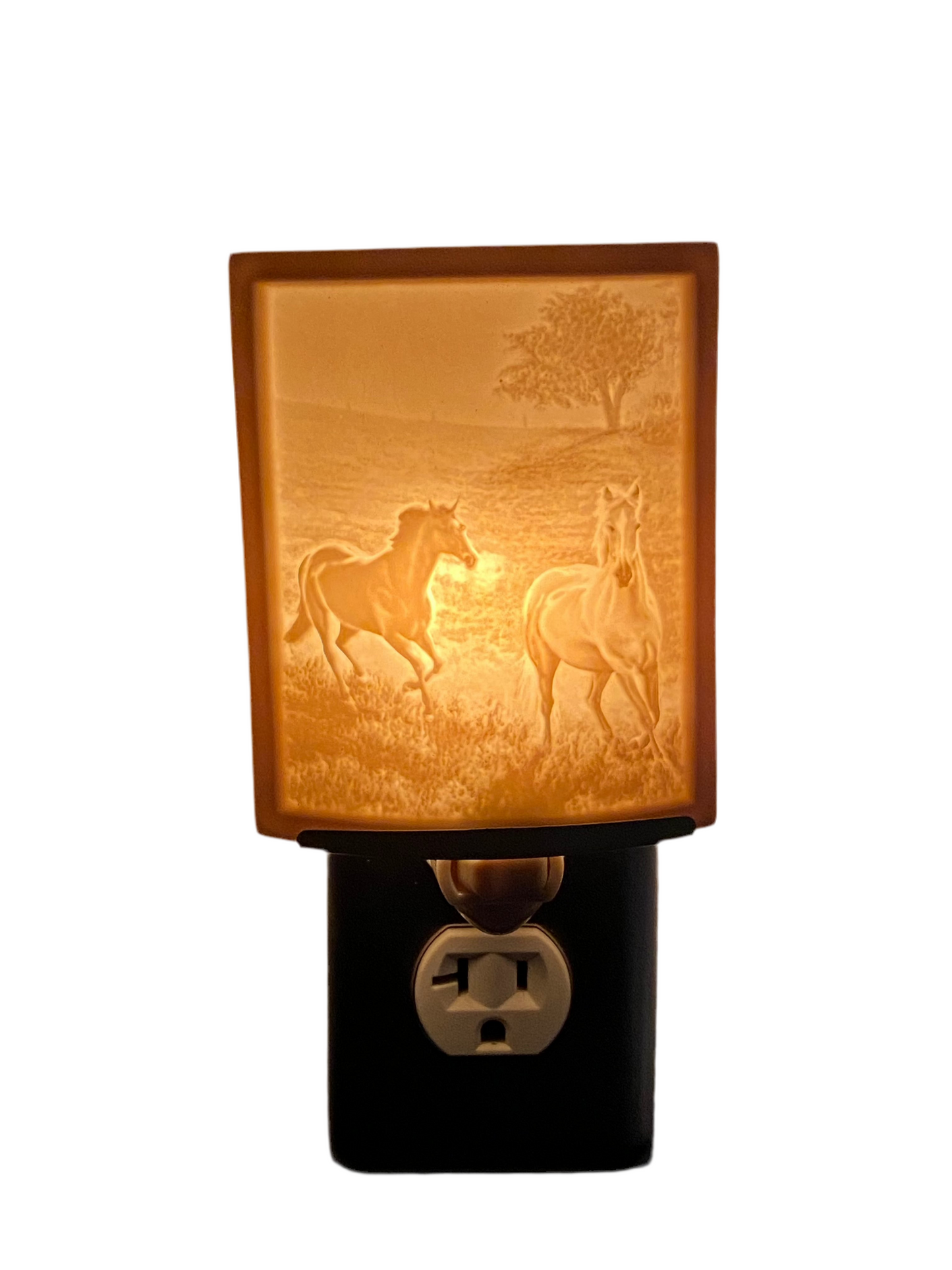Morning Run Curved Lithophane Night Light