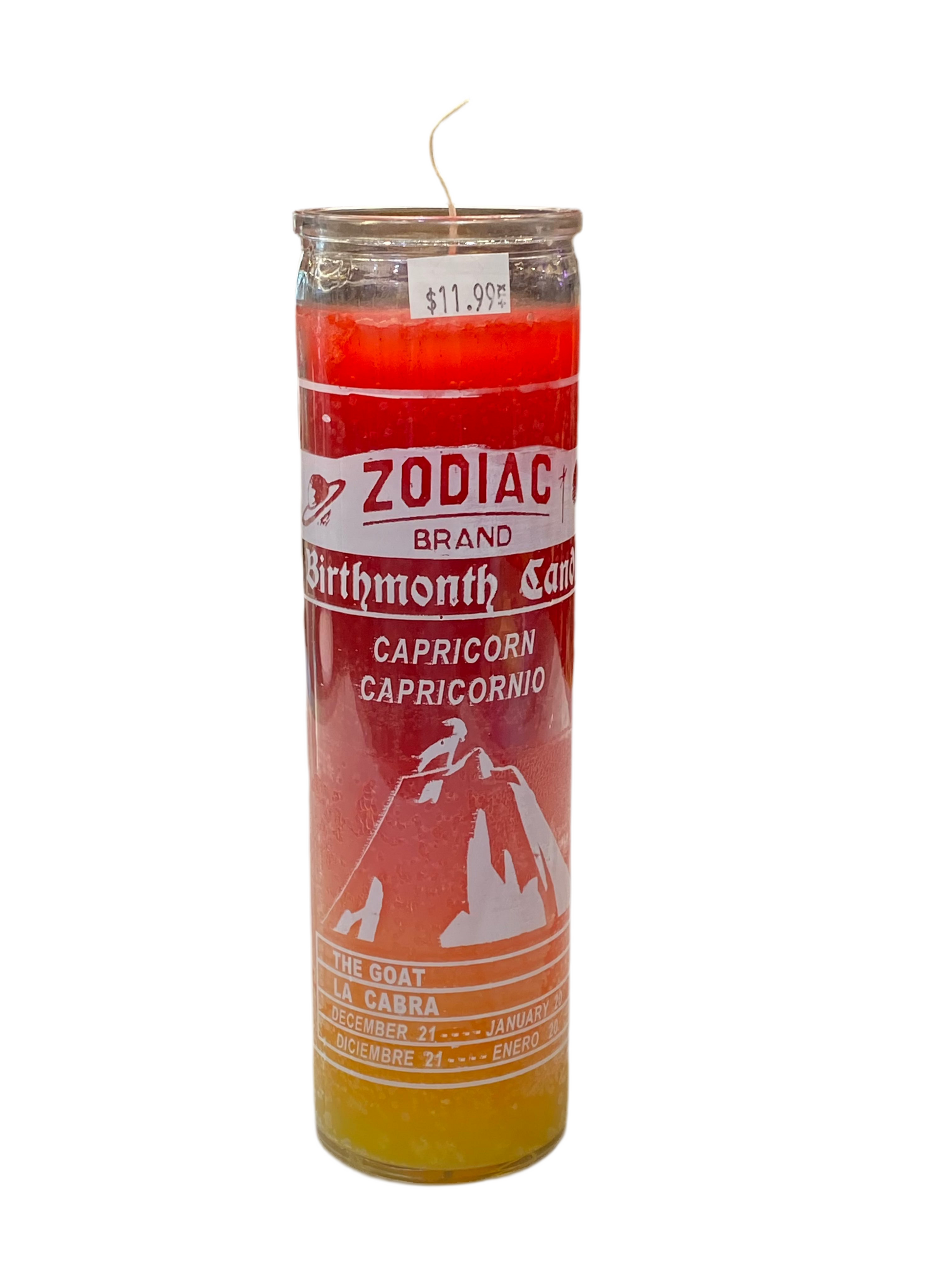 Zodiac Capricorn 7 Day Candle
