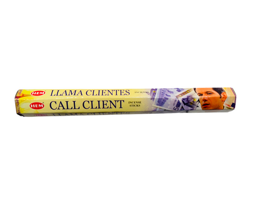 HEM Call Client Incense Sticks packaging with aroma to attract success and prosperity.