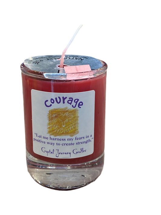Crystal Journey Soy Votive Candle Courage