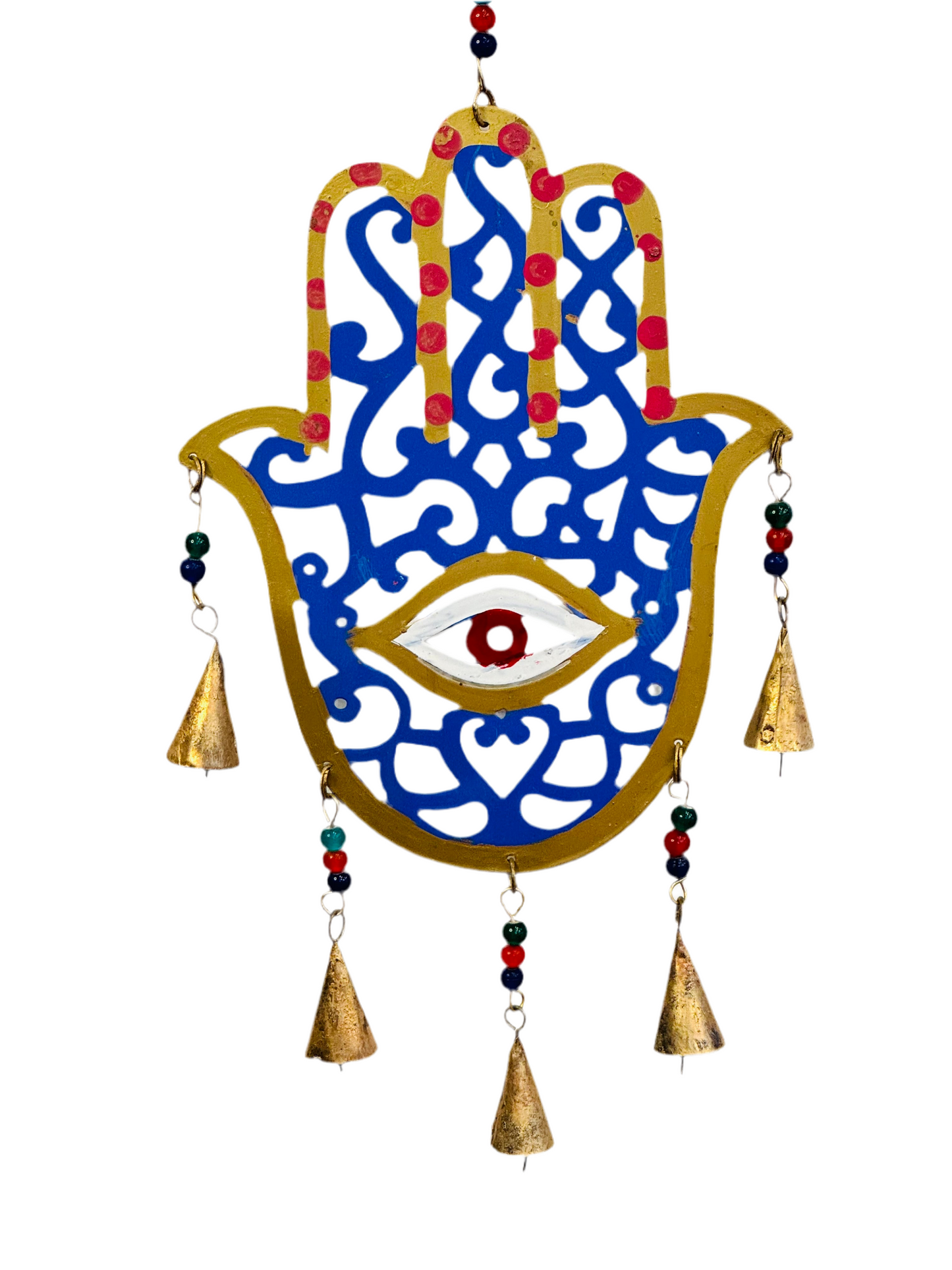Handmade Brass Hamsa Wind Chime