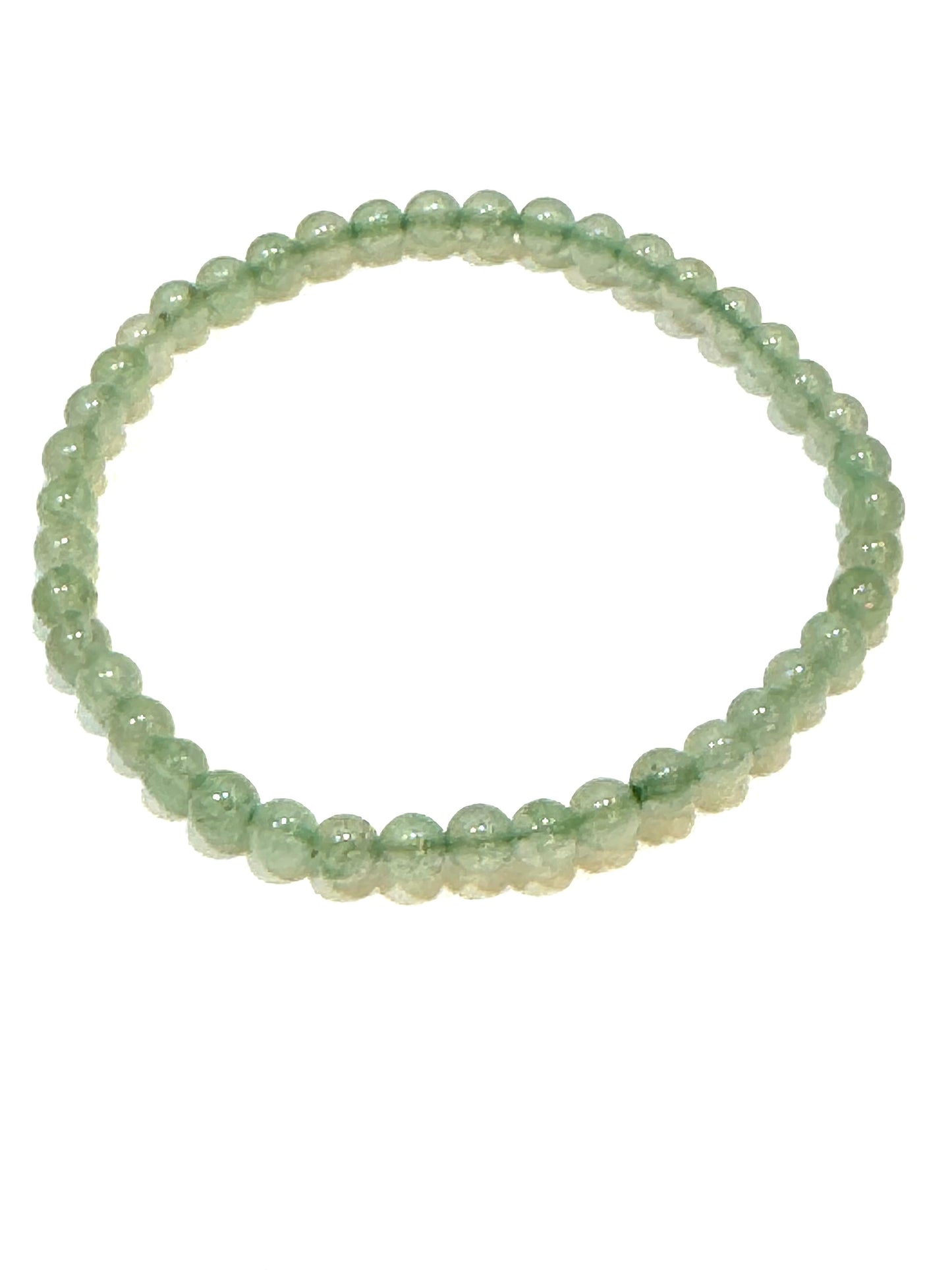 Green Aventurine Beaded Gemstone Bracelet 4mm