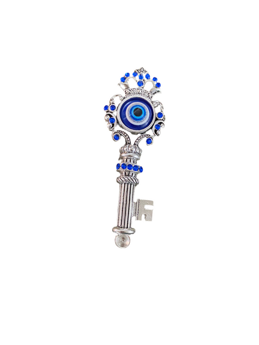 Evil Eye Master Chest Key Magnet with intricate design for protection and luck.