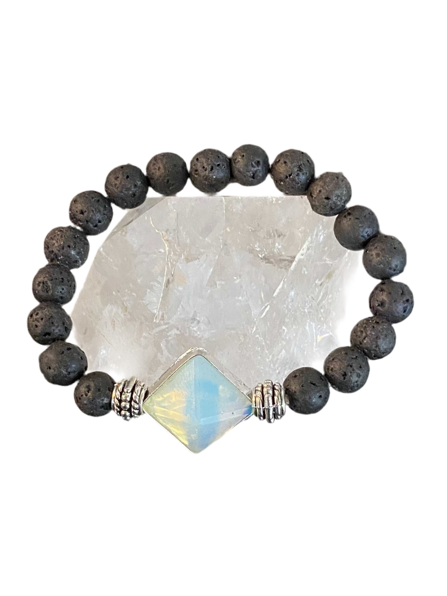 Lava Rock Gemstone Bracelet