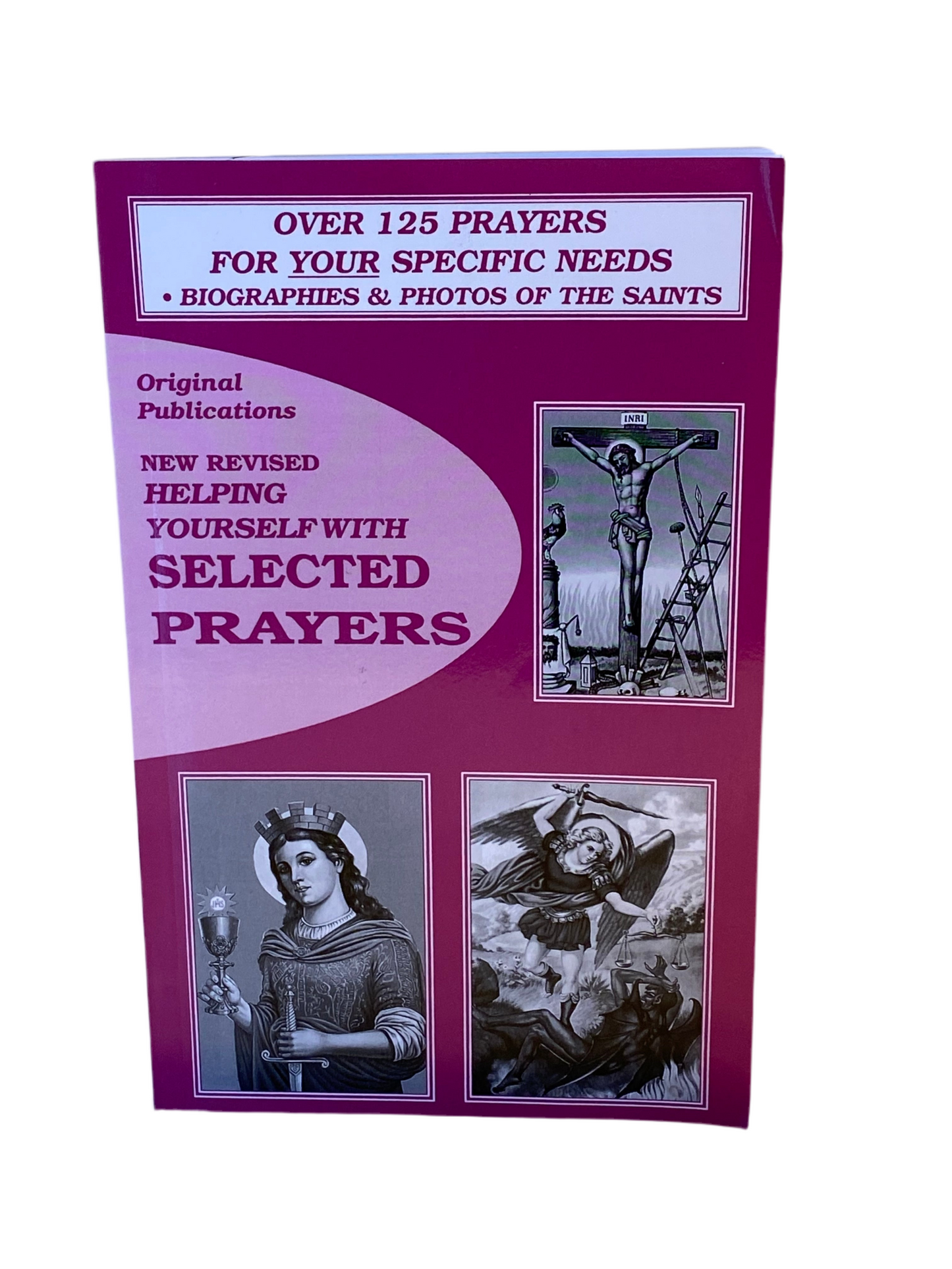 Helping Yourself With Selected Prayers book cover with spiritual imagery.