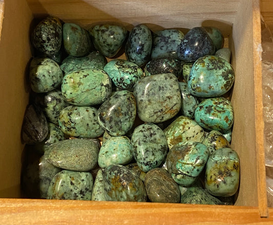 African Turquoise Tumbled Stone 1pc