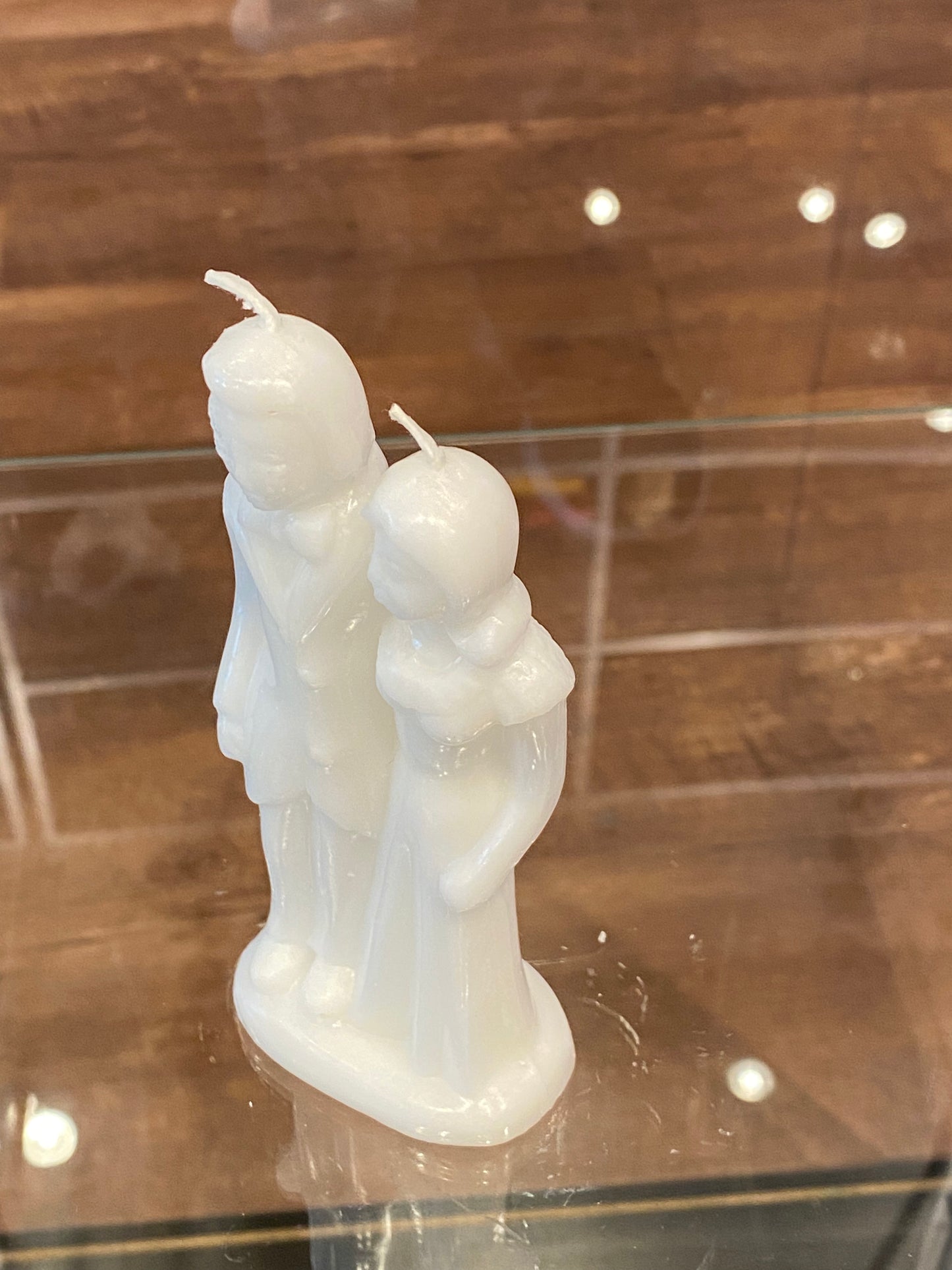 Decorative Ritual Wedding Couple Candle White