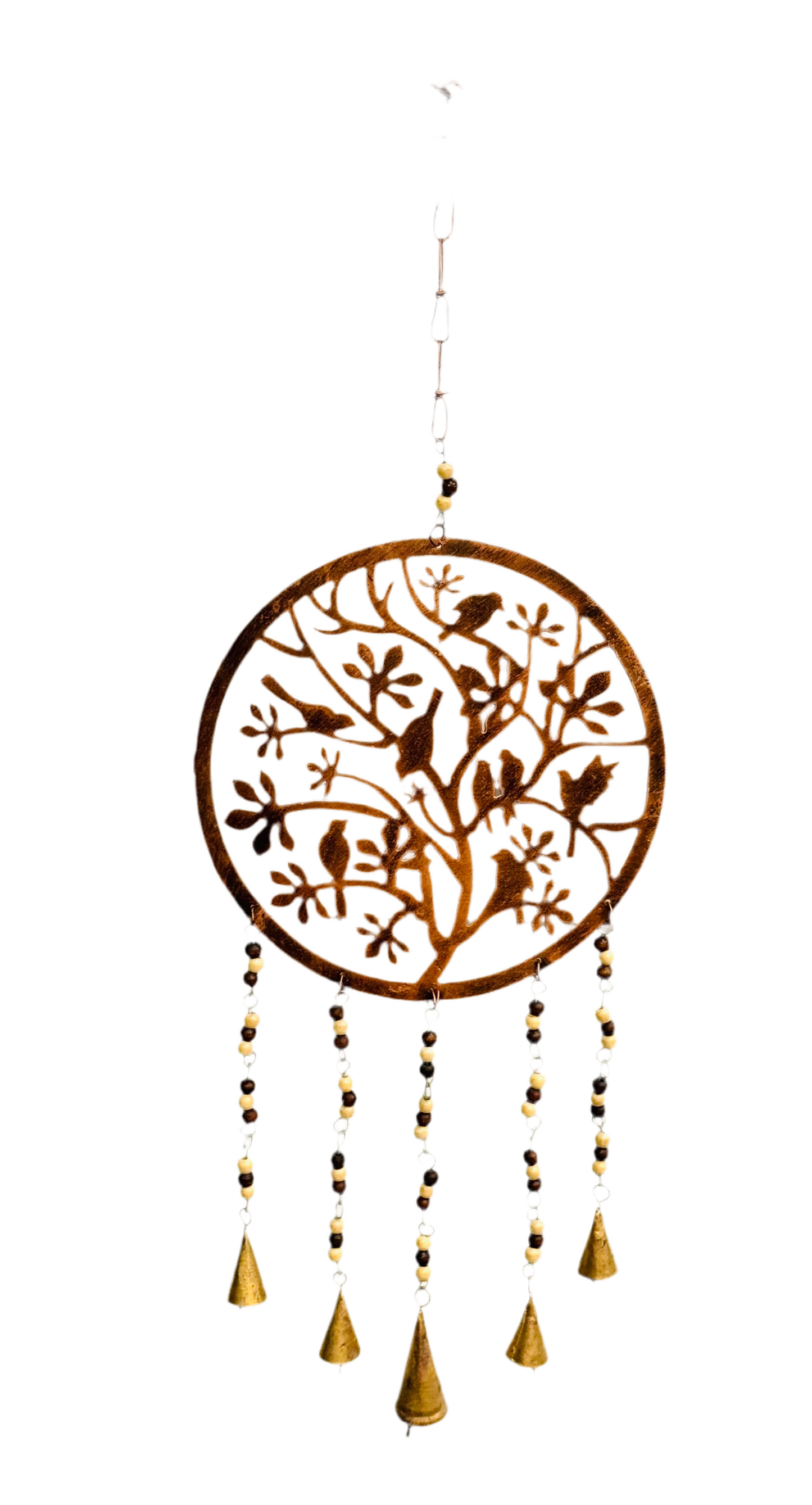 Handmade Brass Birds Wind Chime