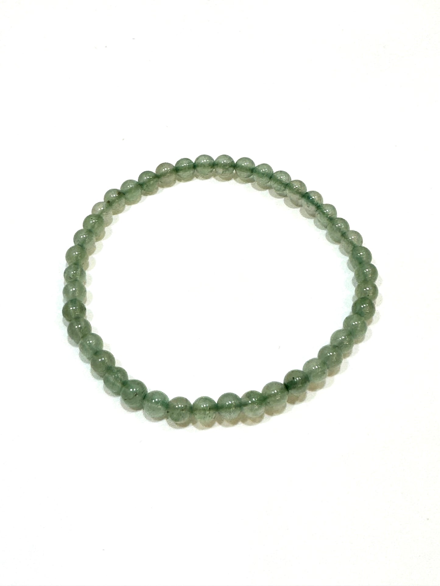 Green Aventurine Beaded Gemstone Bracelet 4mm