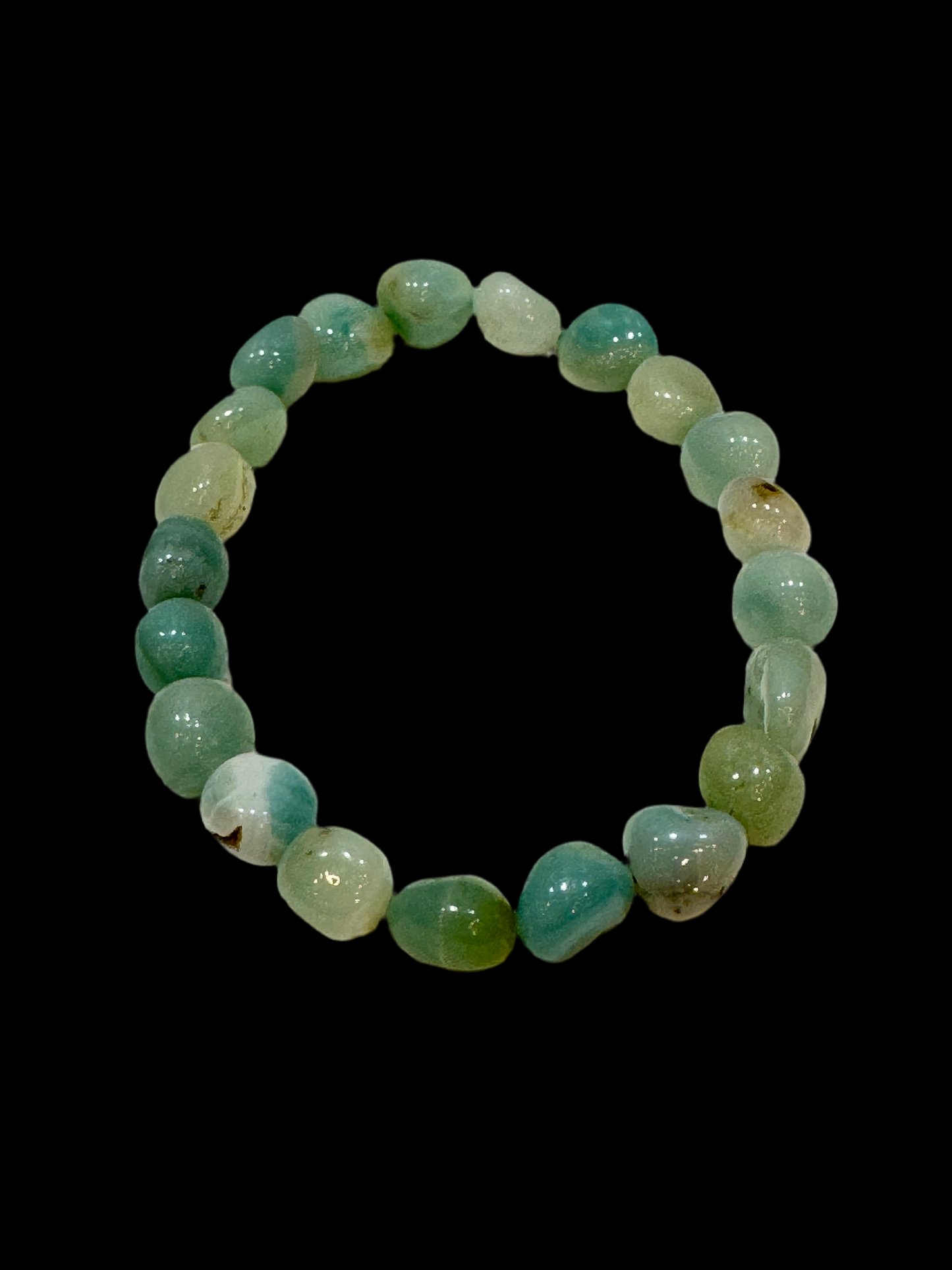 Amazonite Tumbled Polished Beaded Bracelet 5mm