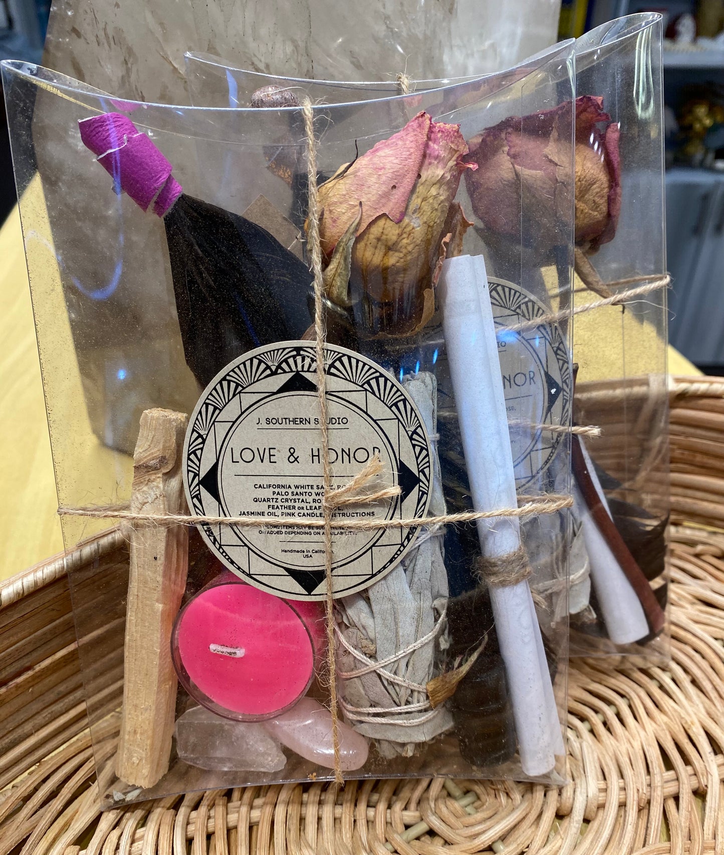 Love & Honor Ritual Kit with Crystals and Candle