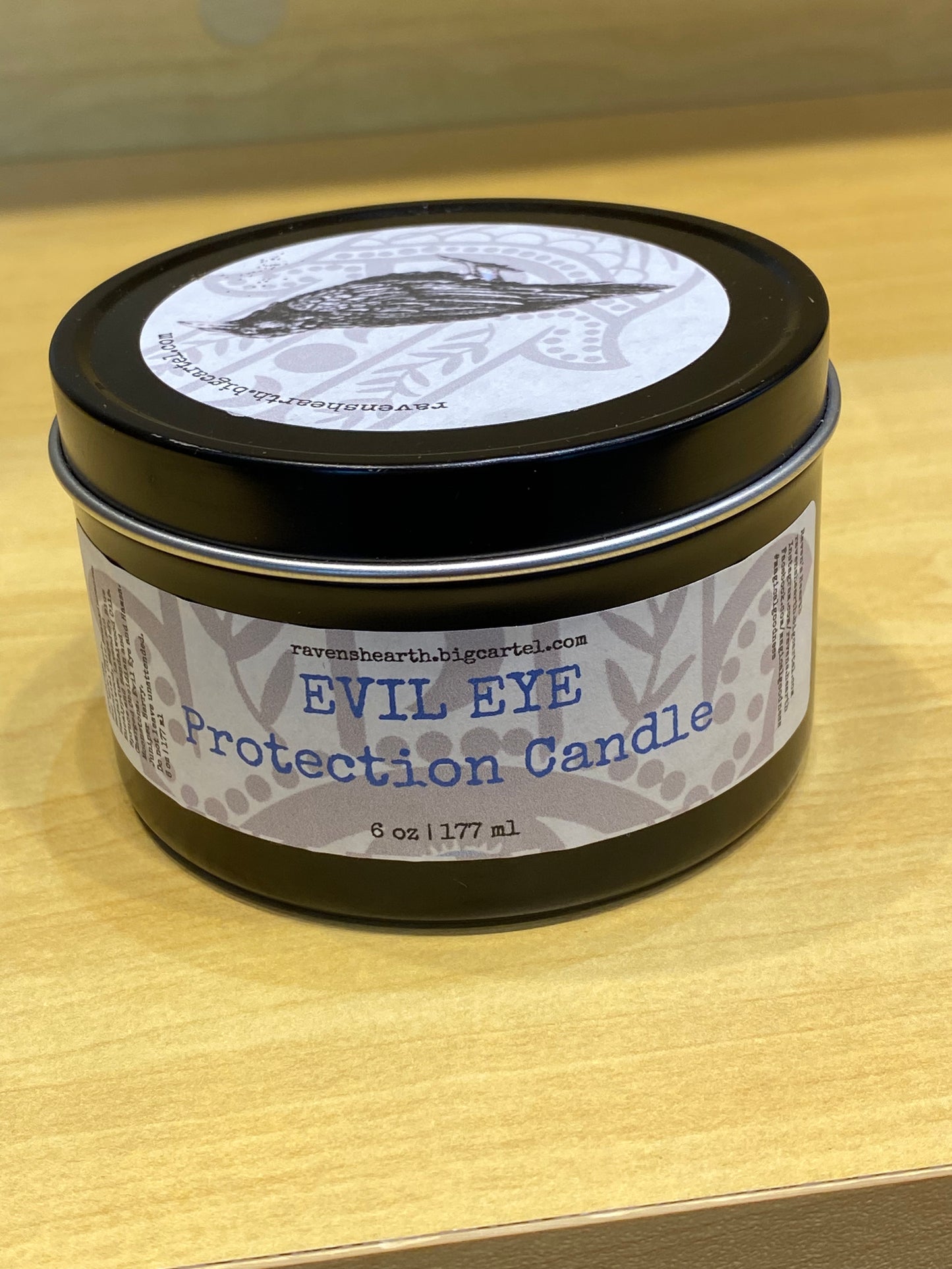 Evil Eye Crystal Protection Candle
Raven's Hearth