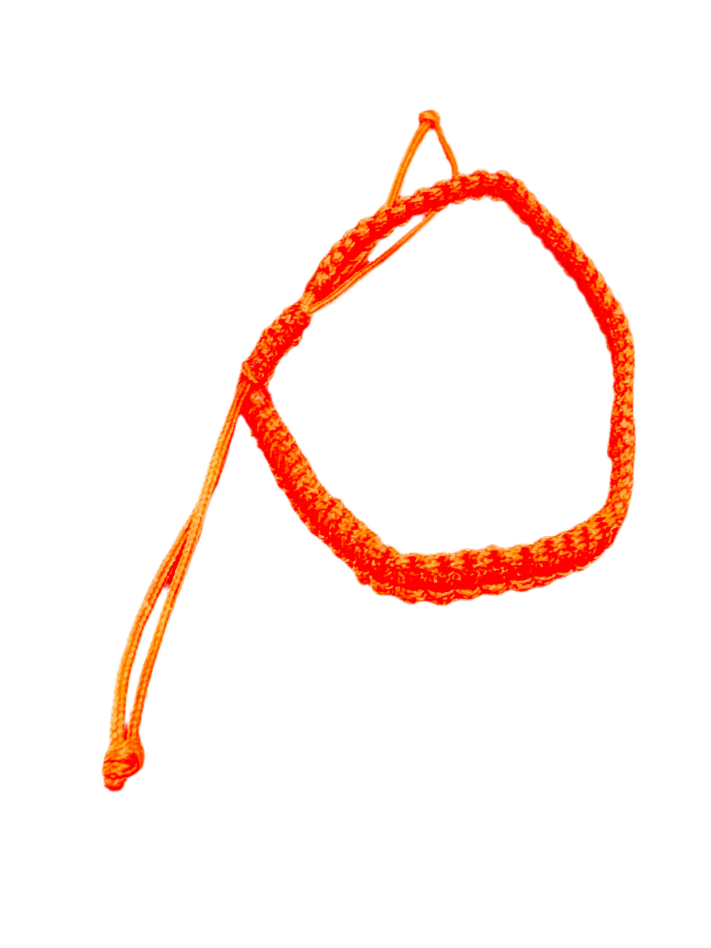 Red String Pull Tie Bracelet Plain