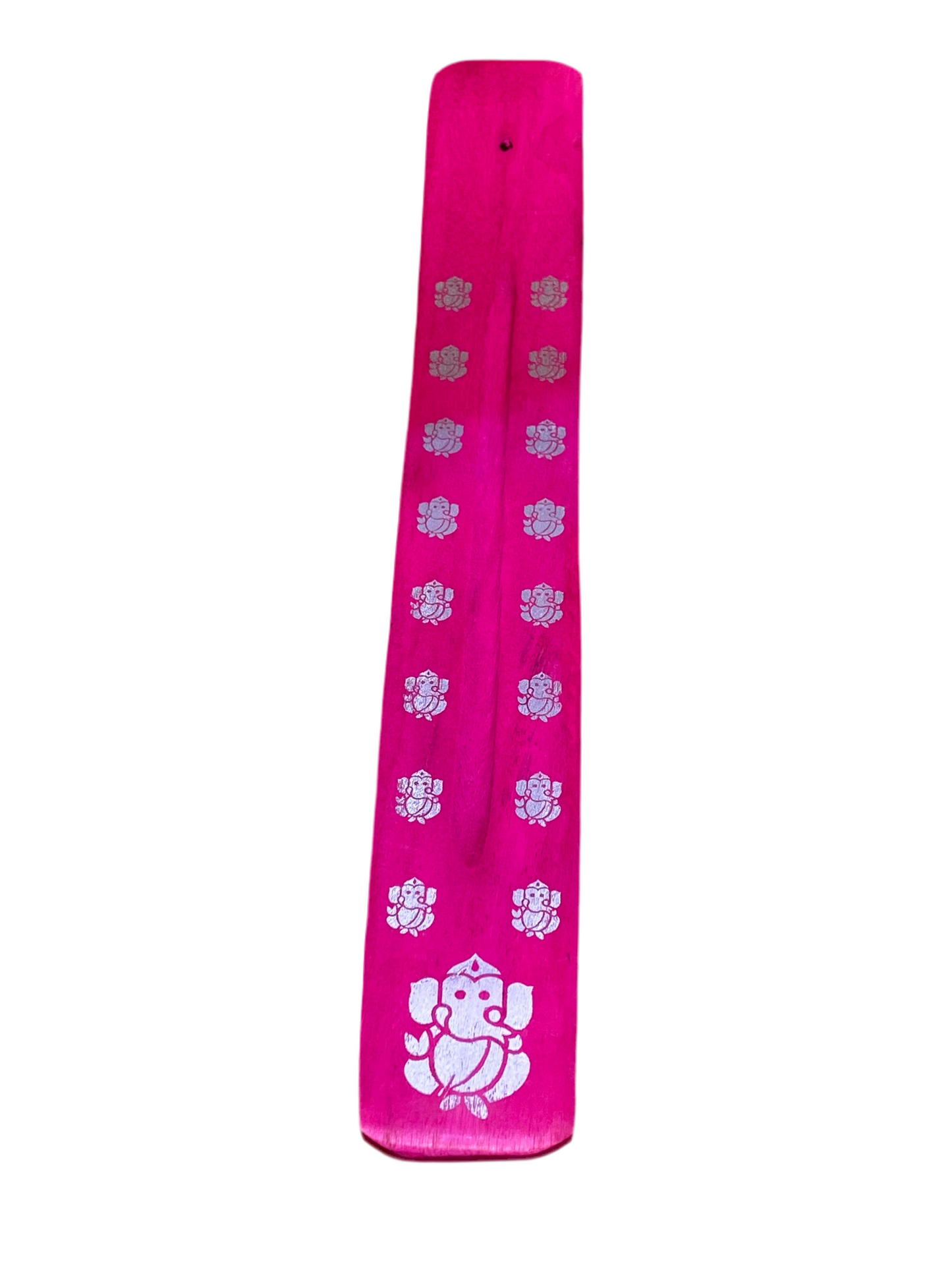 Wooden Incense Stick Holder Ganesha Fuchsia