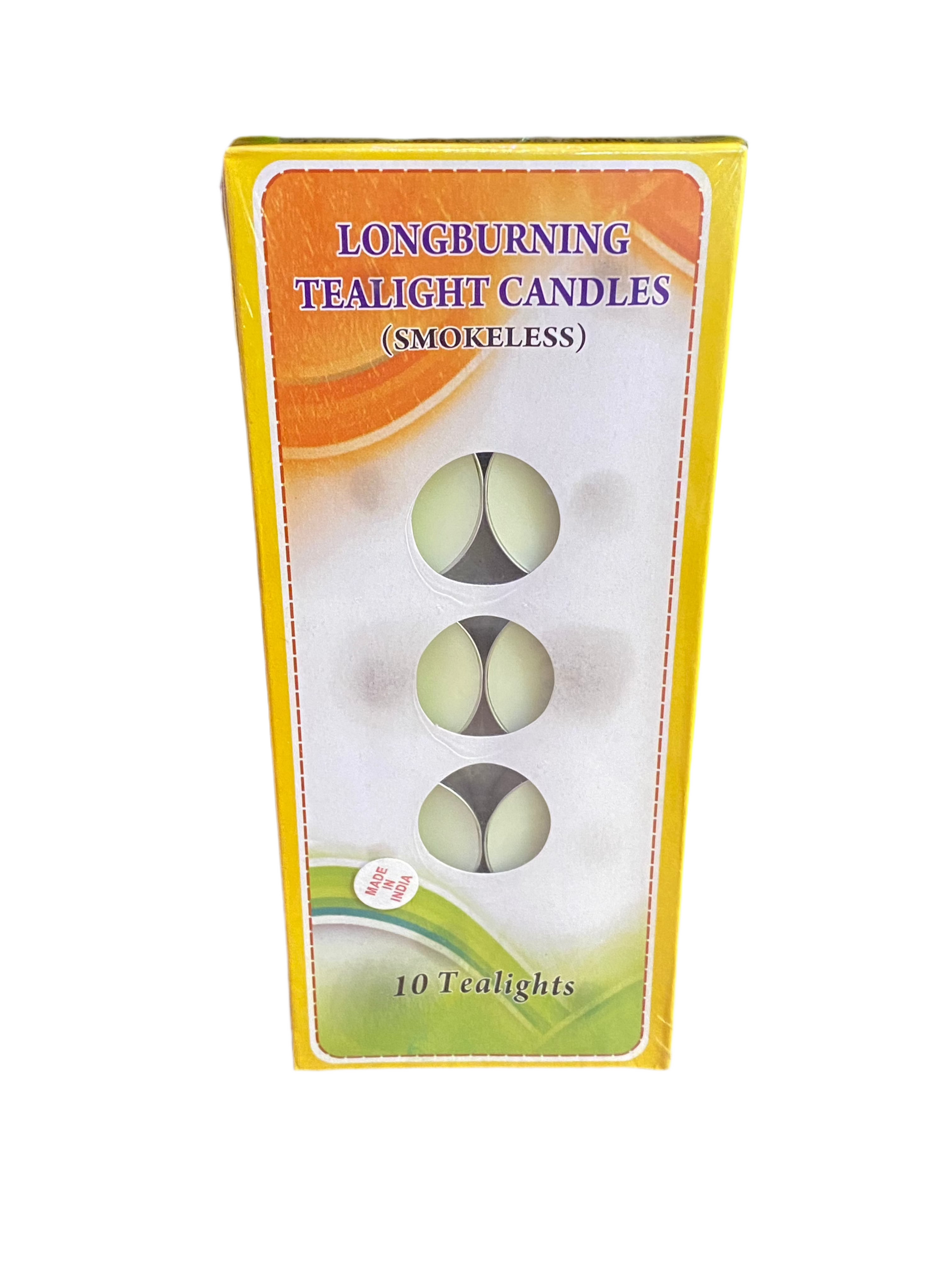 Longburning Tealight 10 Candles Smokeless