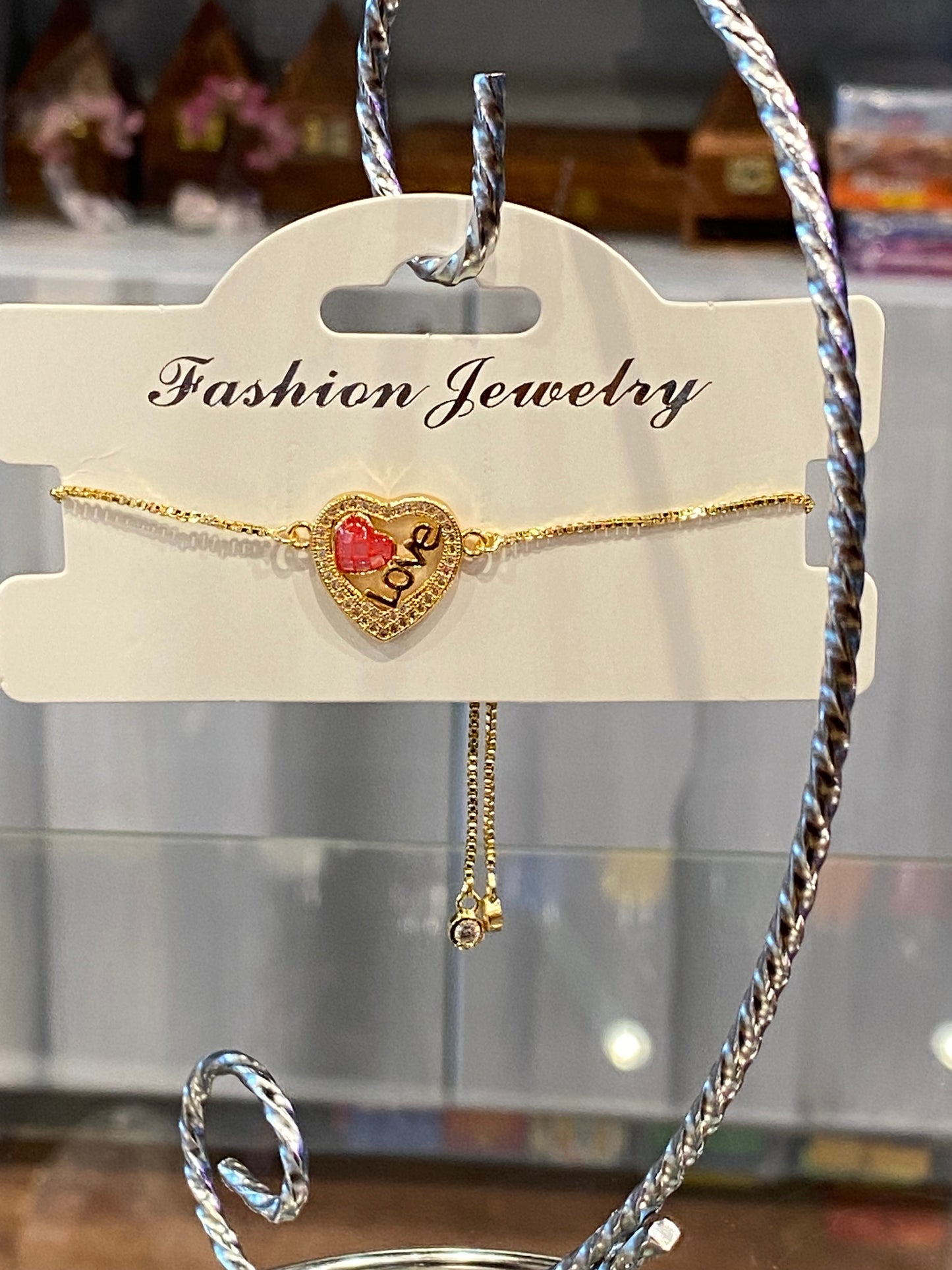 Fashion Jewelry Dainty Gold Color Love Bracelet