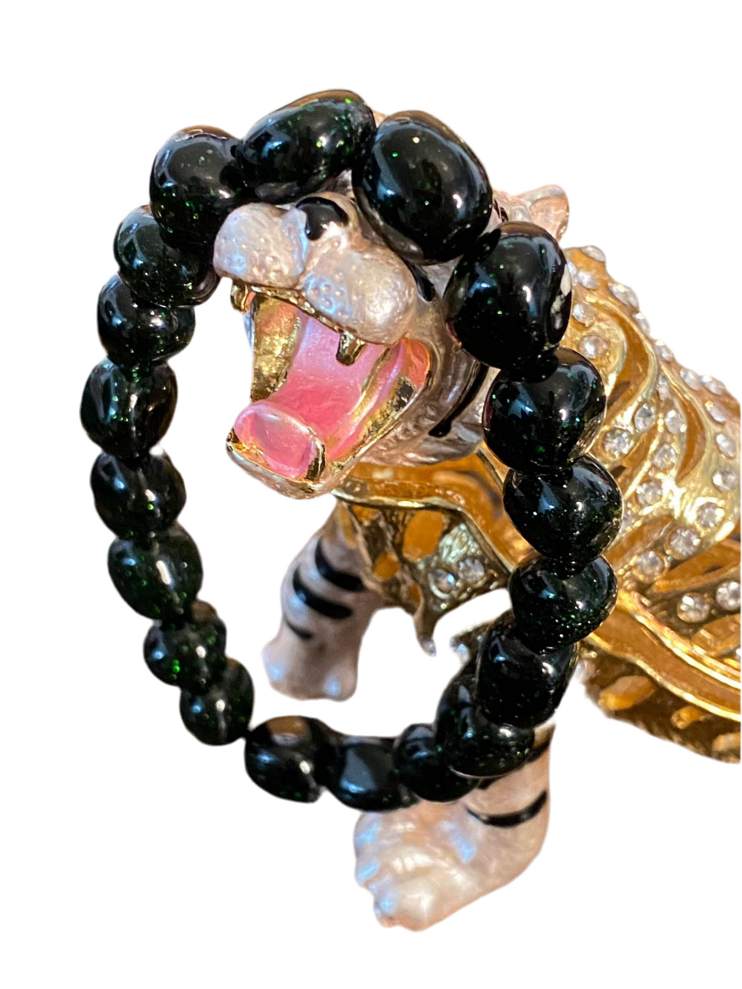 Green Goldstone Beaded String Bracelet