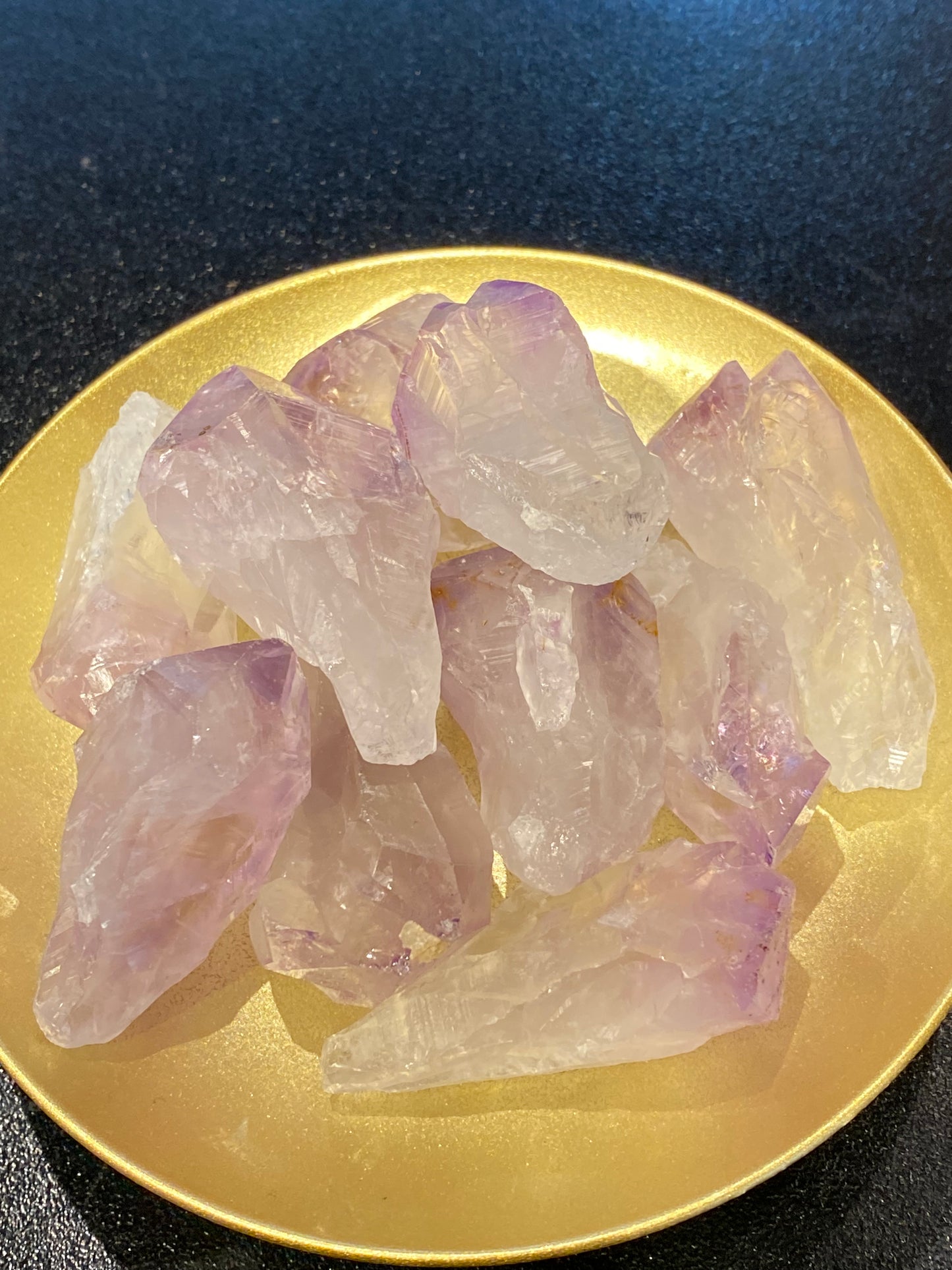 Amethyst Light Natural Rough Large Points Tumbled Stone 1pc - healing lotus