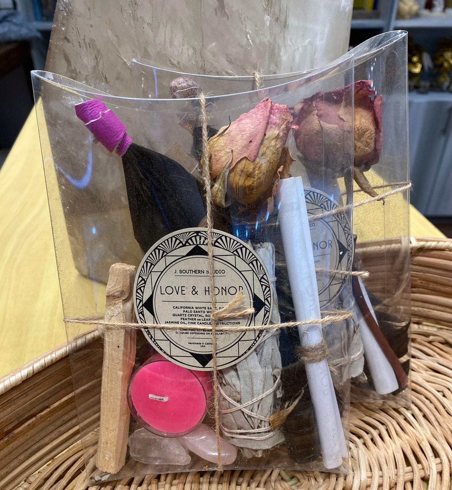 Love & Honor Ritual Kit with Crystals and Candle