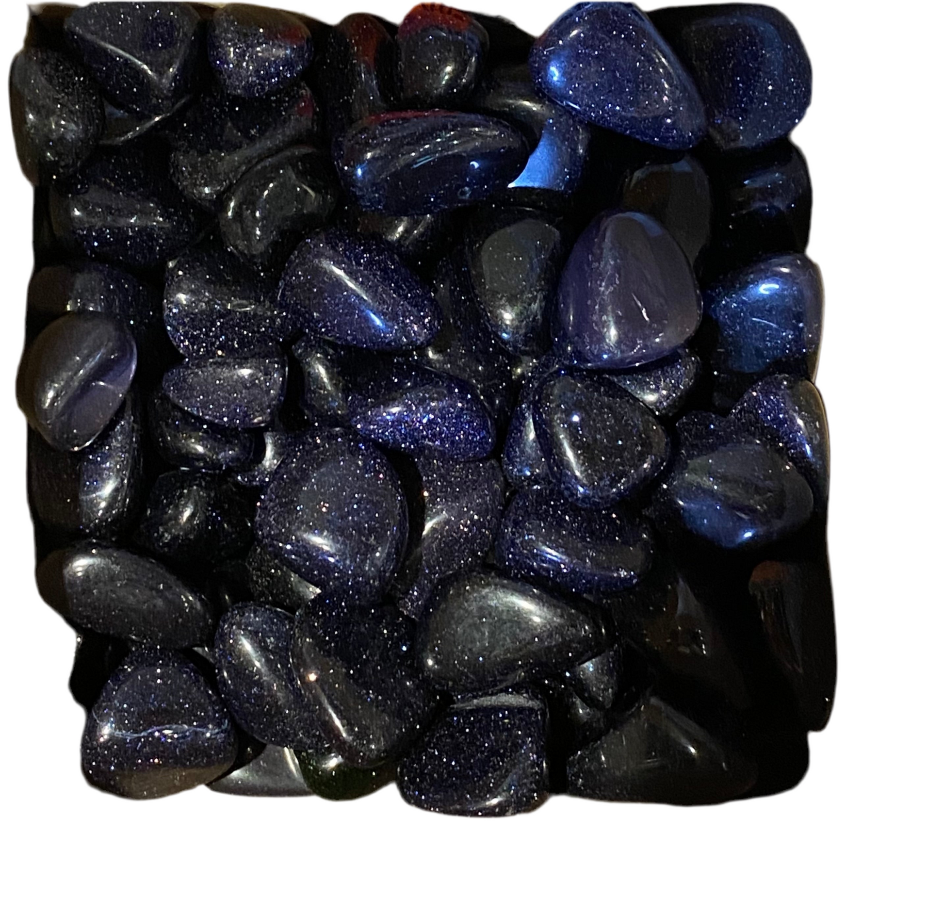 Blue Goldstone Tumbled Stone