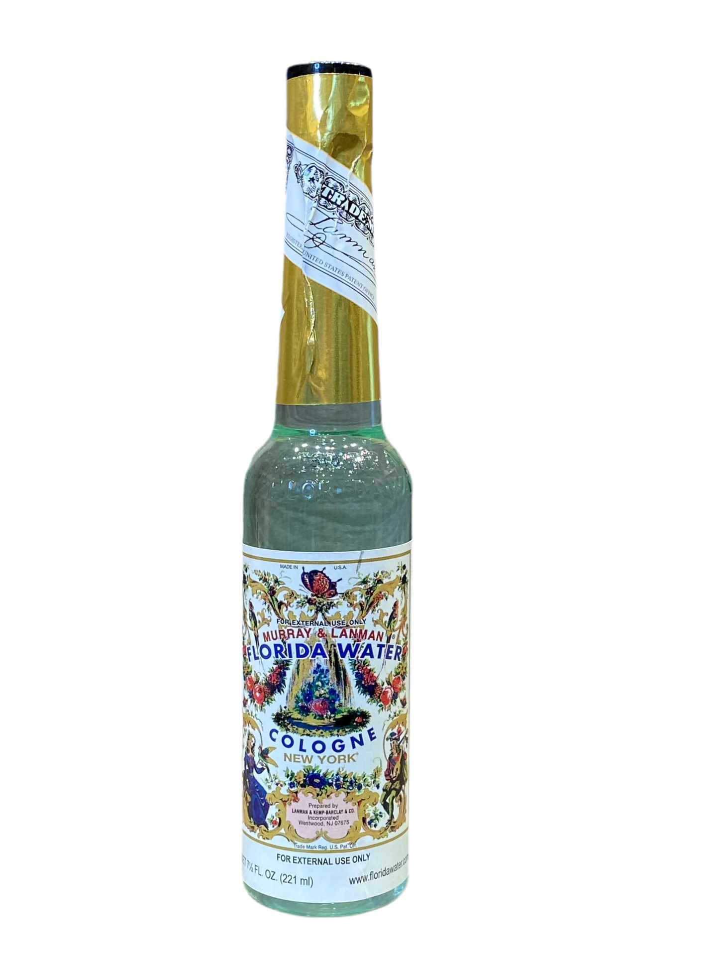 Florida Water Cologne bottle with citrus, clove, lavender, and floral extracts for protection and good luck.