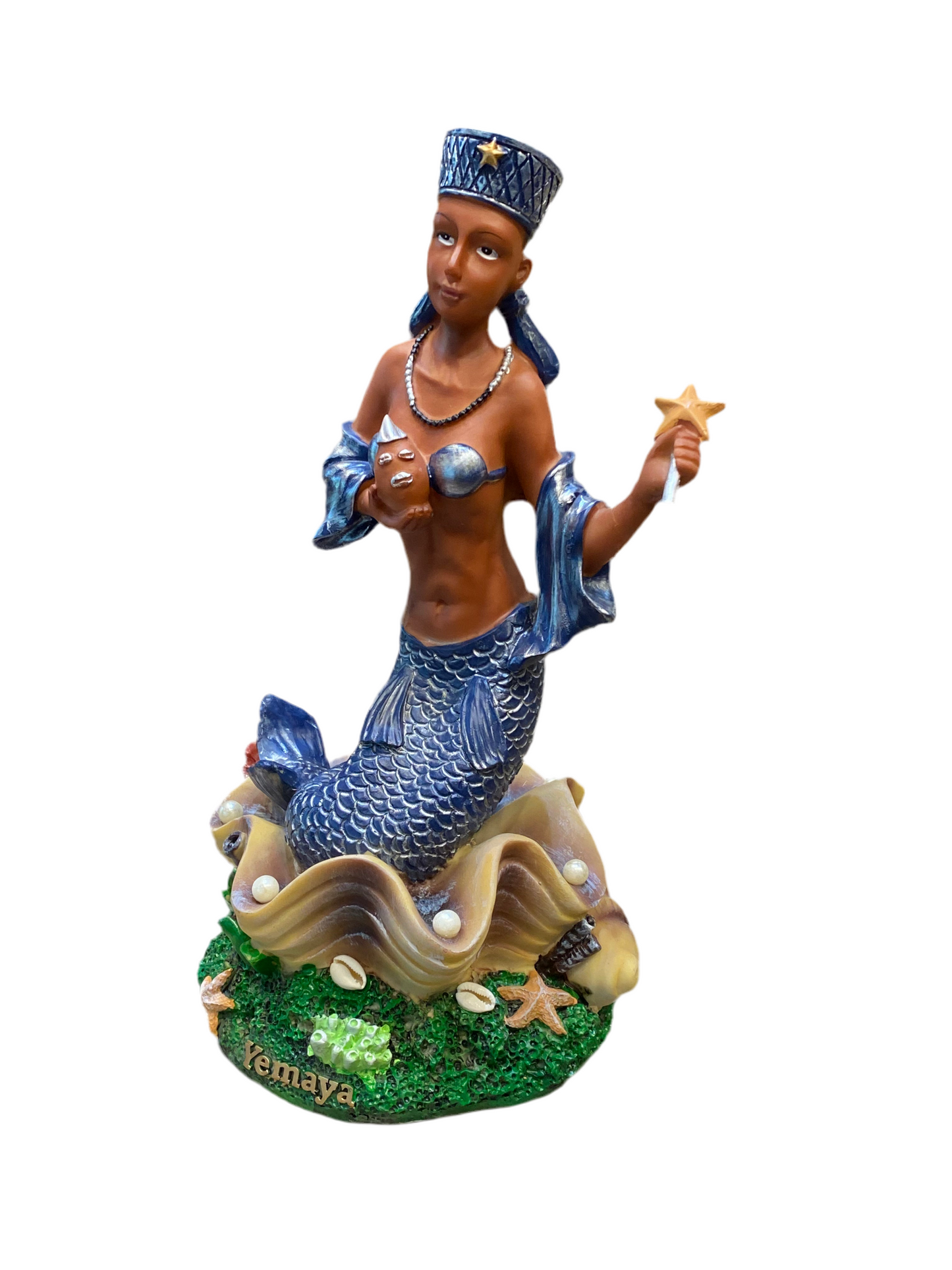 Yemaya Orisha Goddess of the Seas 16” Statue Brown