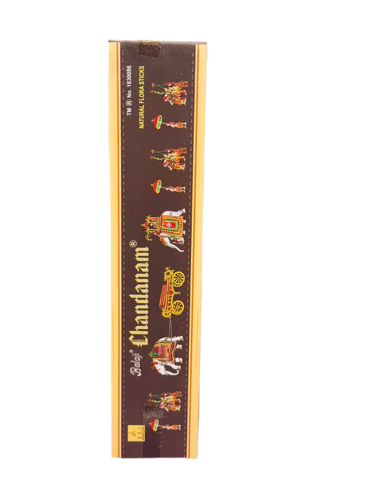 Balaji Chandanam Incense Sticks packaging with traditional Indian design.