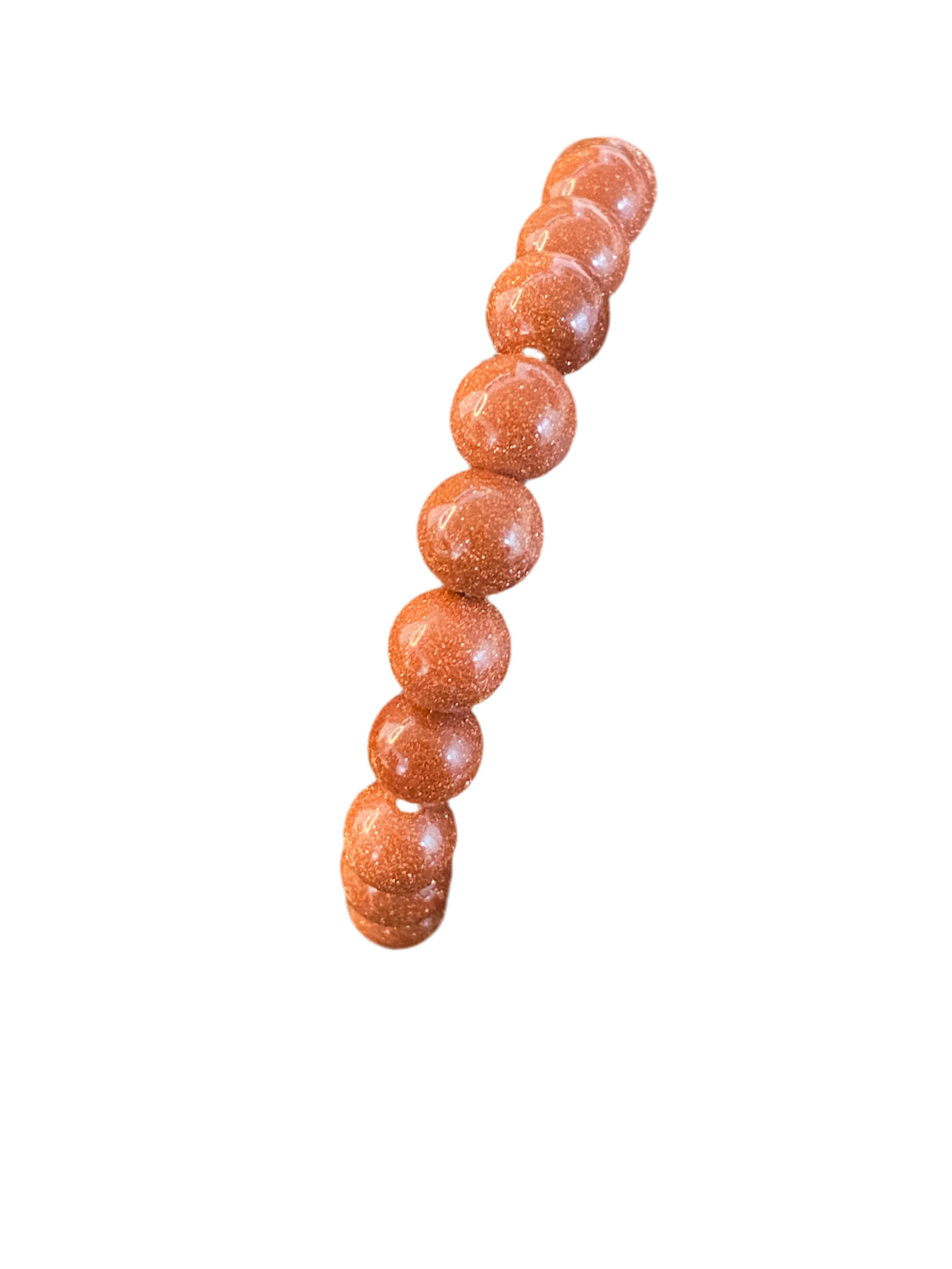 Red Goldstone Beaded Bracelet
