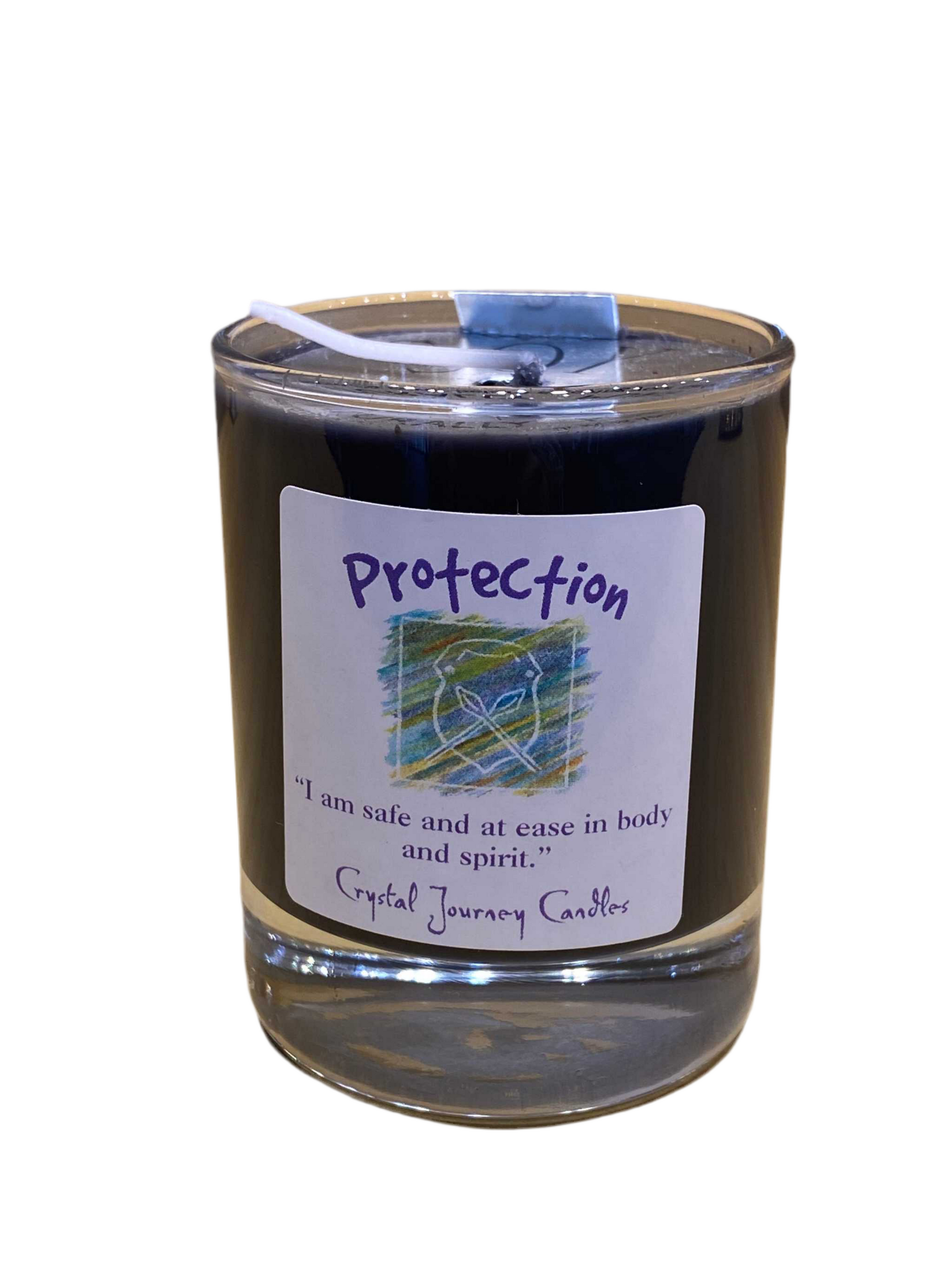 Crystal Journey Filled Glass Votives Protection