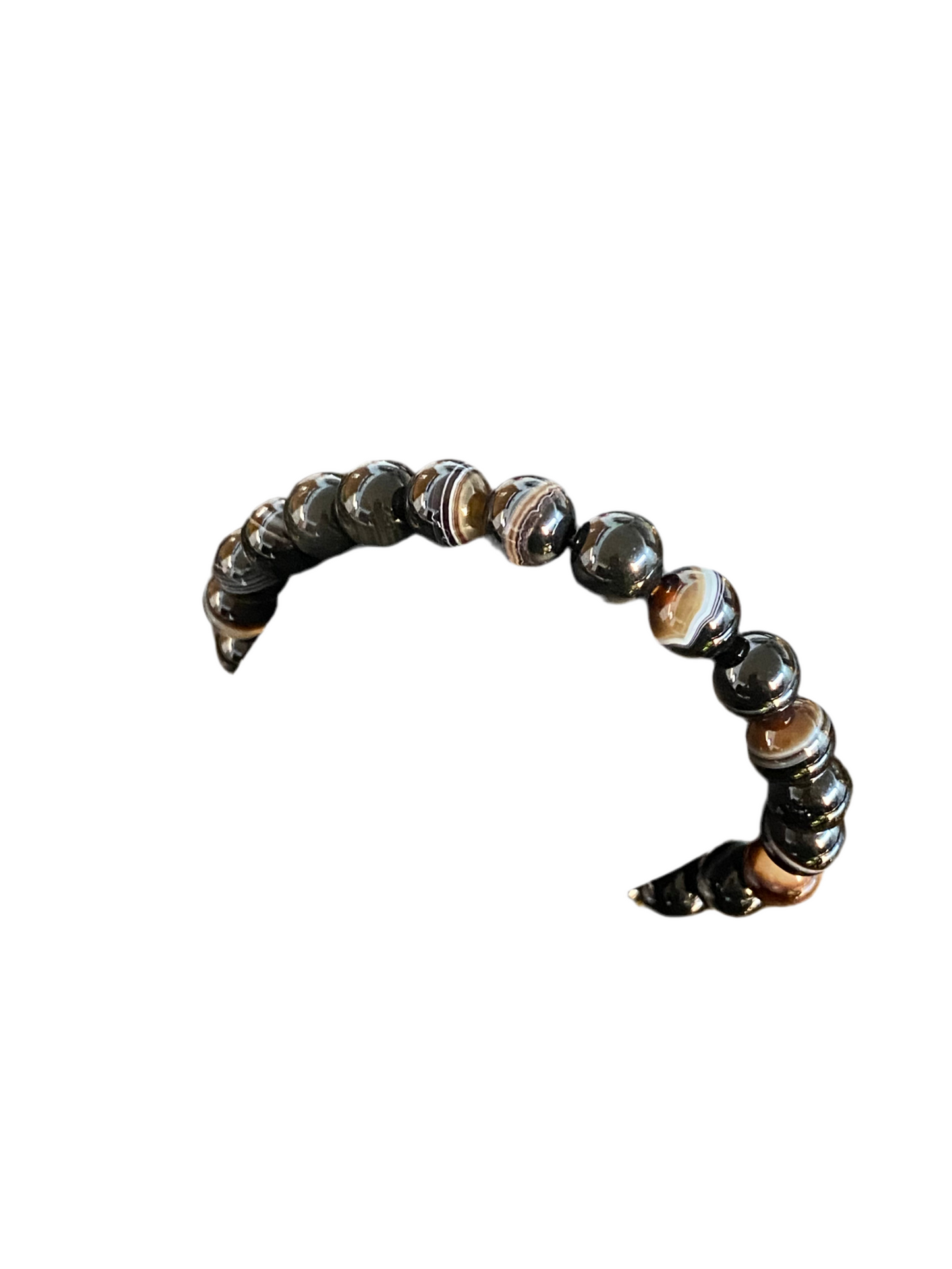 Black Sulemani Beaded String Bracelet