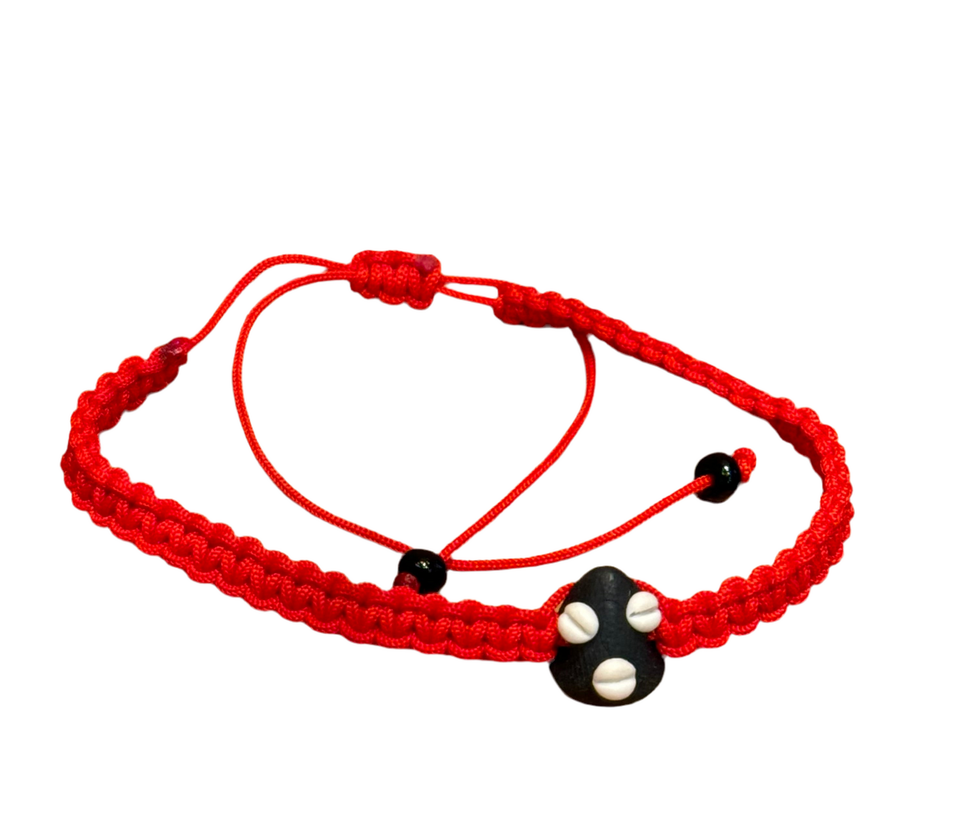 Orisha Yoruba Face Red String Bracelet