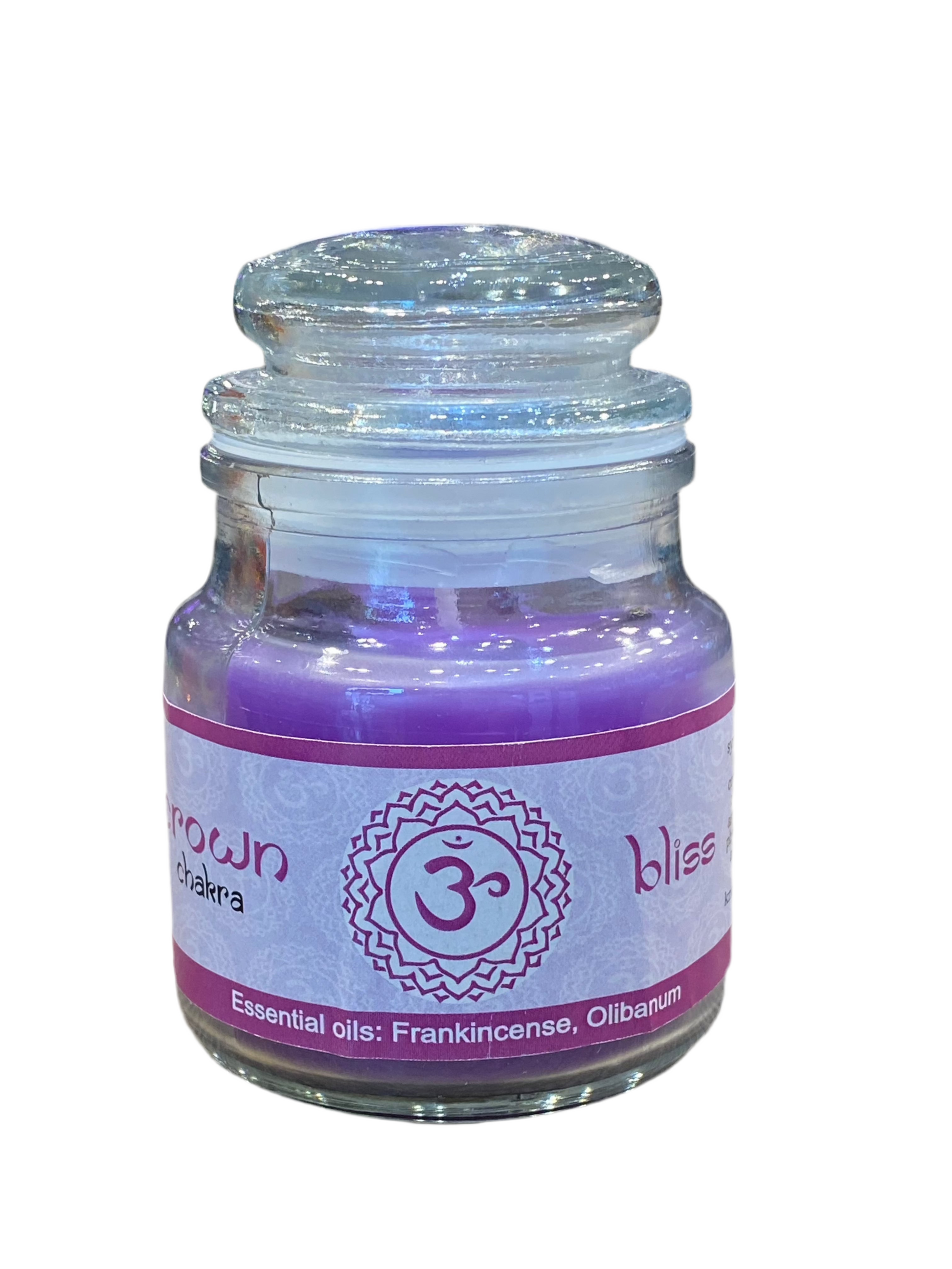 Vrinda 7 Chakra Jar Candle Purple
