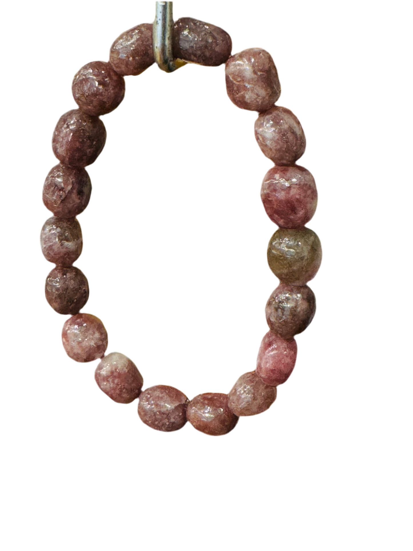 Lepidolite Tumbled Beaded Bracelet